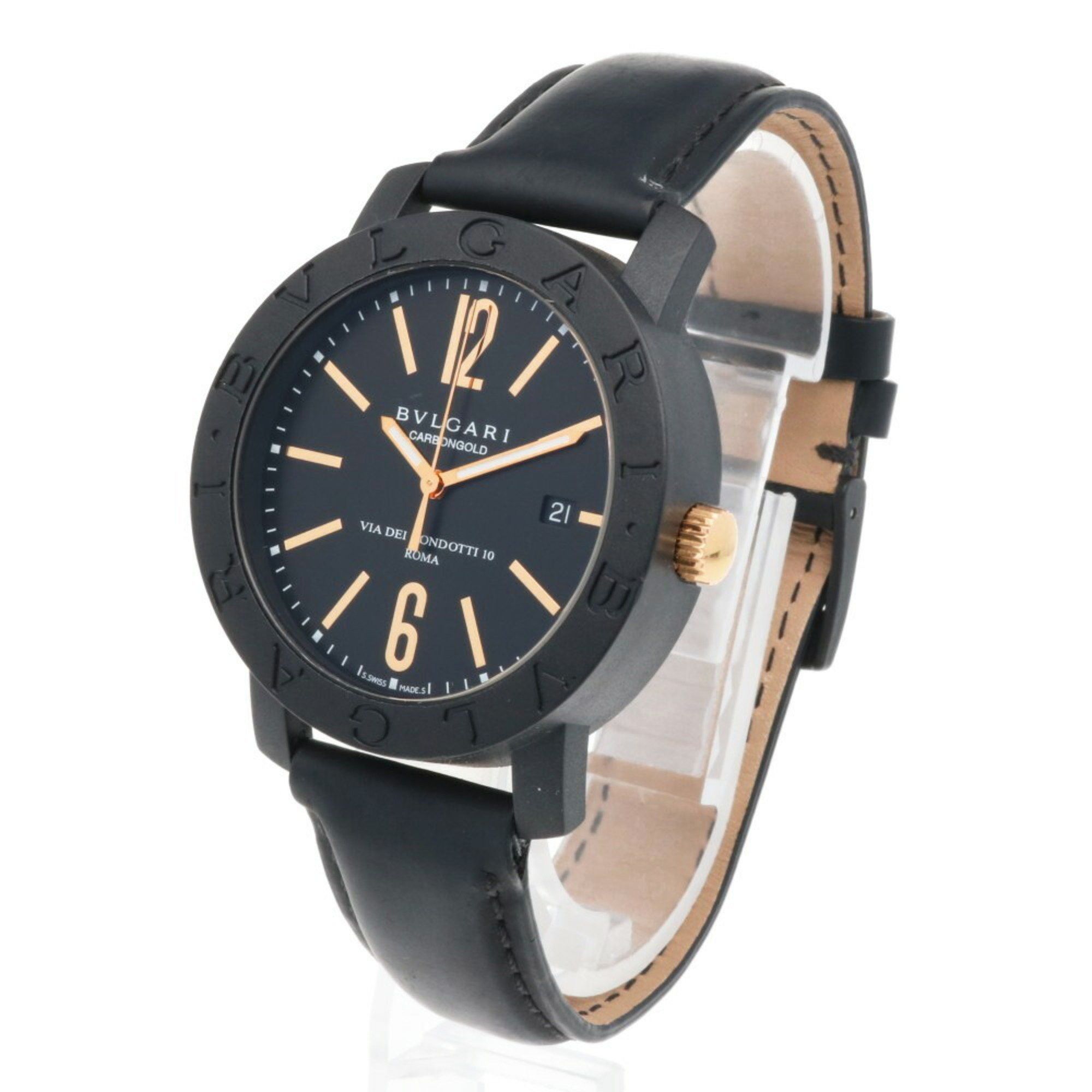 Bvlgari BVLGARI Wristwatch Carbon BB40CL Automatic Men's Overhauled Size ONE SIZE - 3 Thumbnail