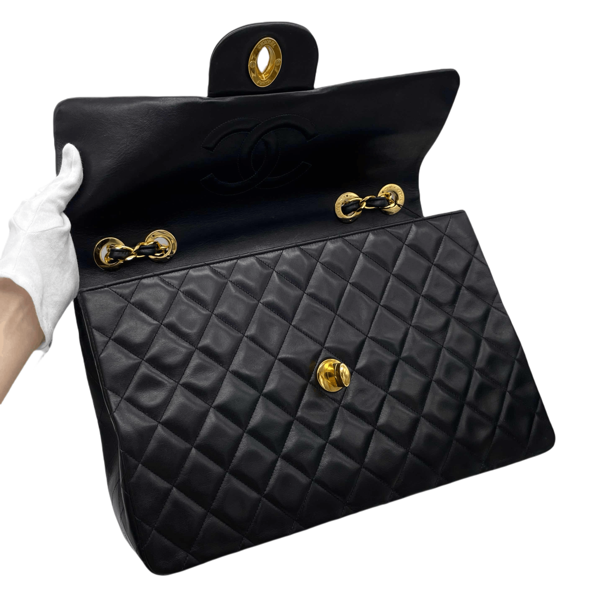 Chanel Chanel Matelasse Jumbo Coco Mark Chain Shoulder Flap Bag Size ONE SIZE - 13 Thumbnail