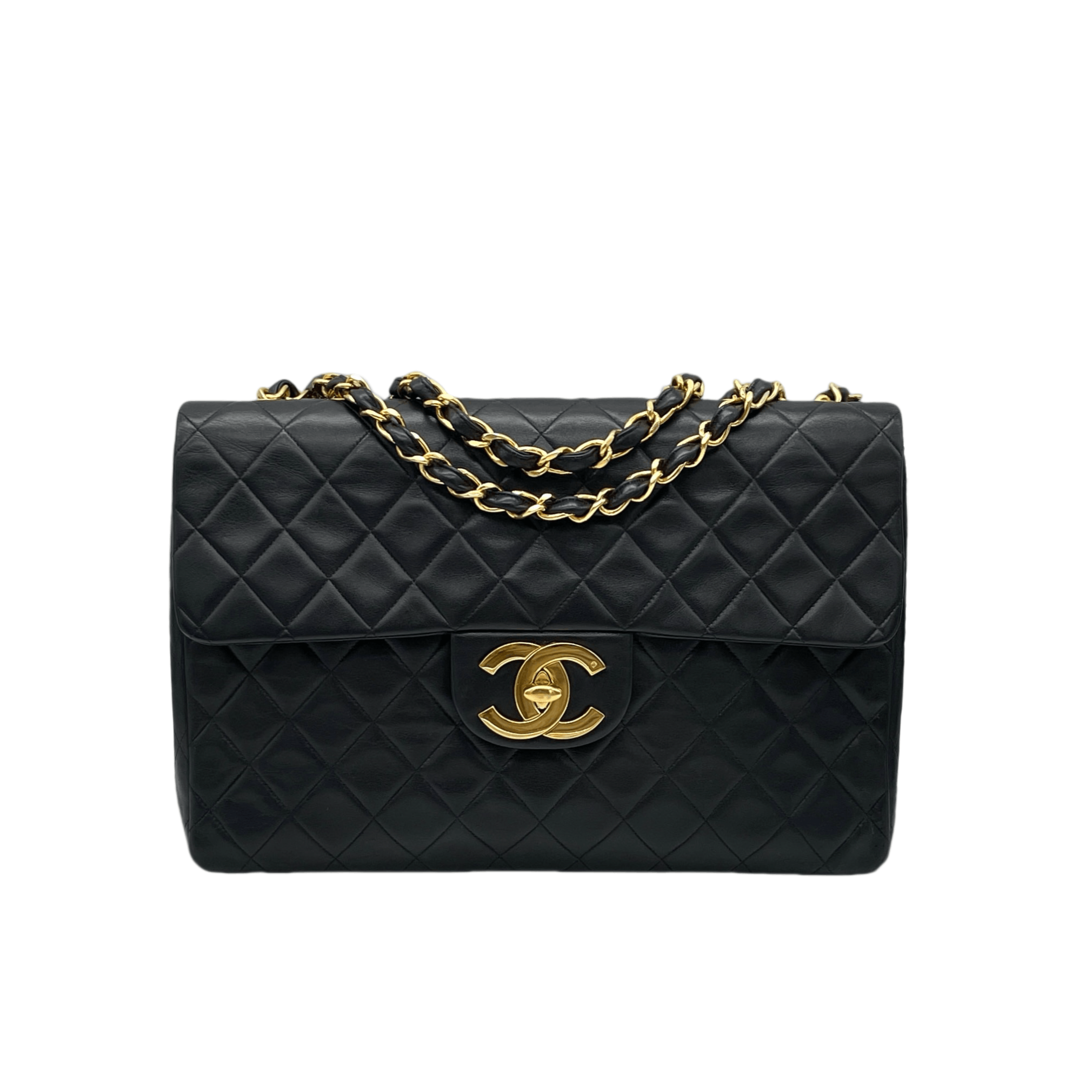 Chanel Chanel Matelasse Jumbo Coco Mark Chain Shoulder Flap Bag Size ONE SIZE - 4 Thumbnail