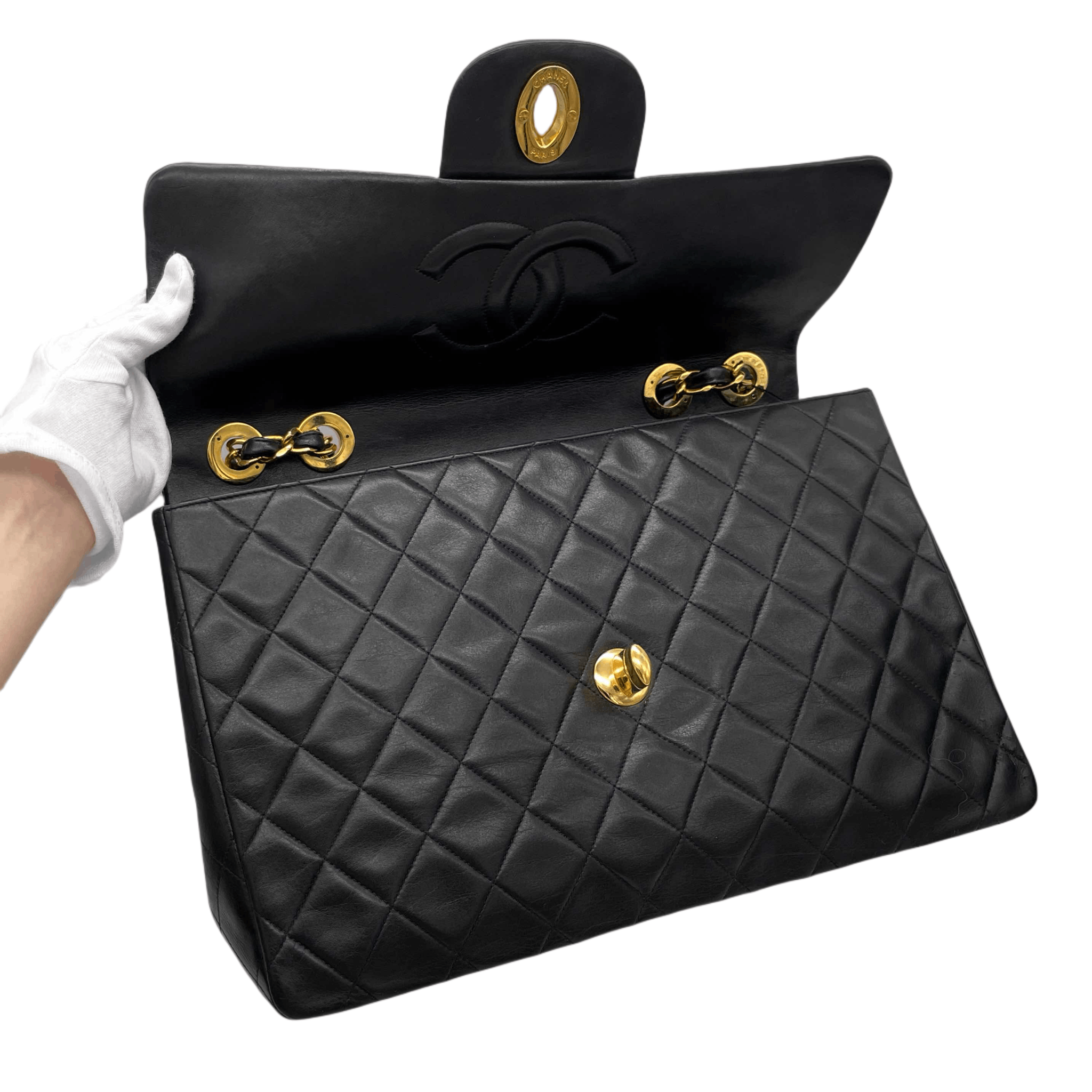 Chanel Chanel Matelasse Jumbo Coco Mark Chain Shoulder Flap Bag Size ONE SIZE - 11 Thumbnail