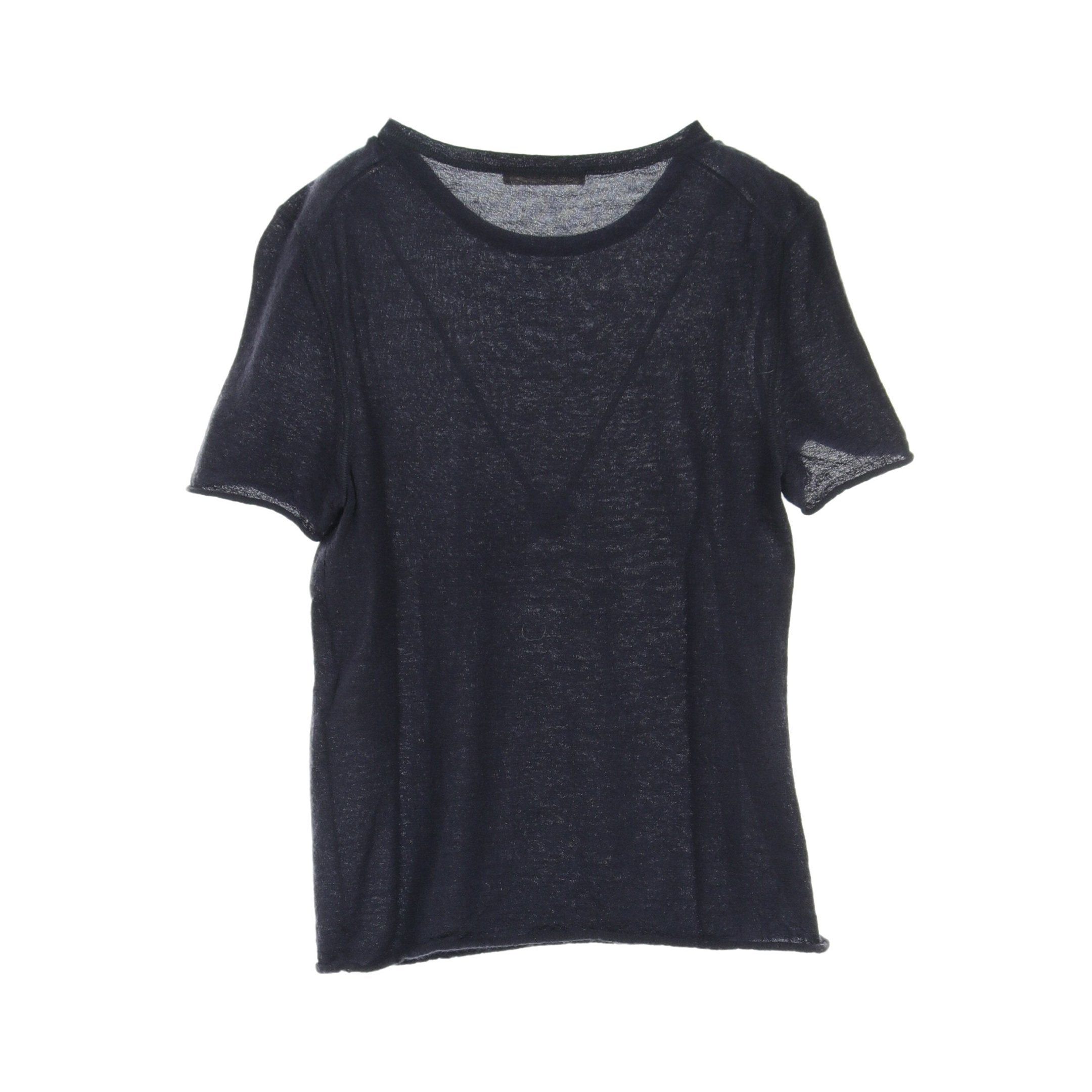 Celine Celine Knit Crew Neck Short Sleeve Cashmere Navy Size ONE SIZE - 2 Thumbnail