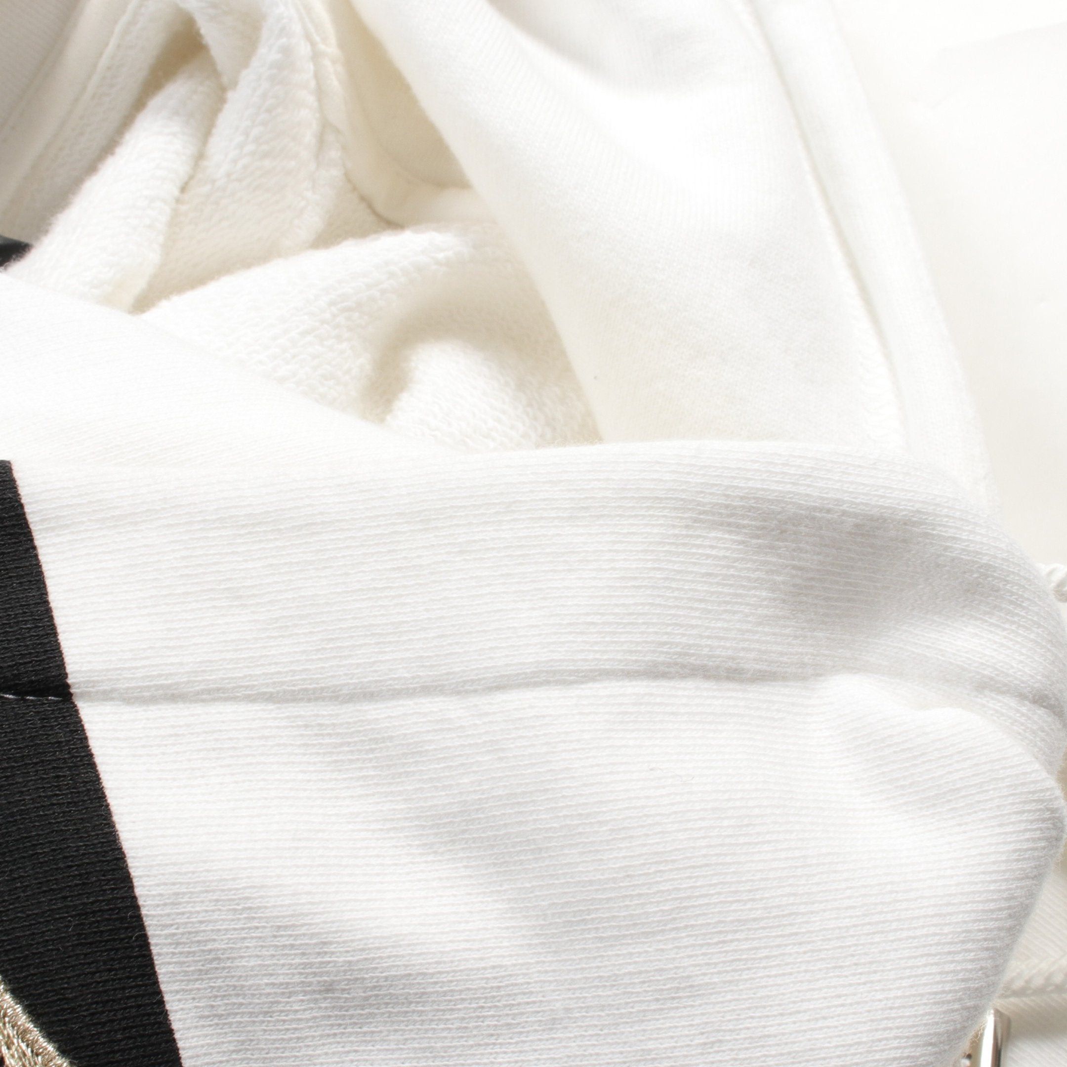 Chanel Chanel Camellia Coco Mark Pullover Hoodie No Sleeve Cotton White Black Size ONE SIZE - 9 Thumbnail