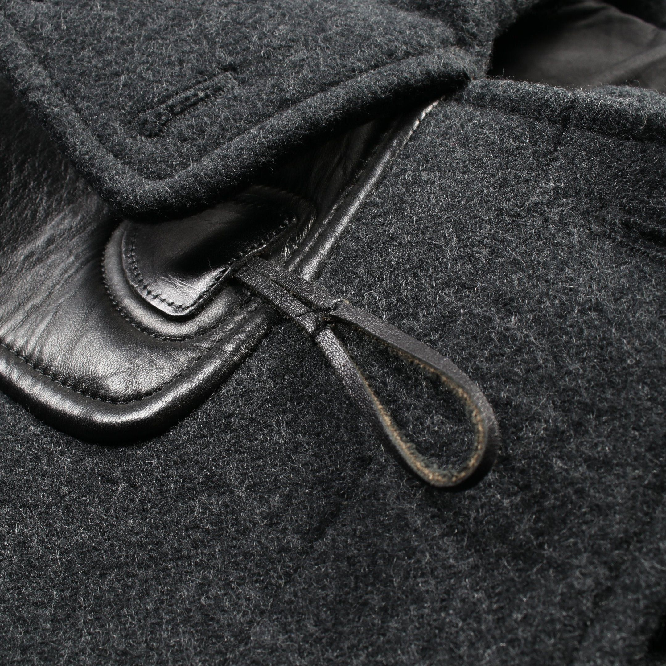 Celine Celine Duffle Coat Wool Dark Gray Size ONE SIZE - 9 Thumbnail