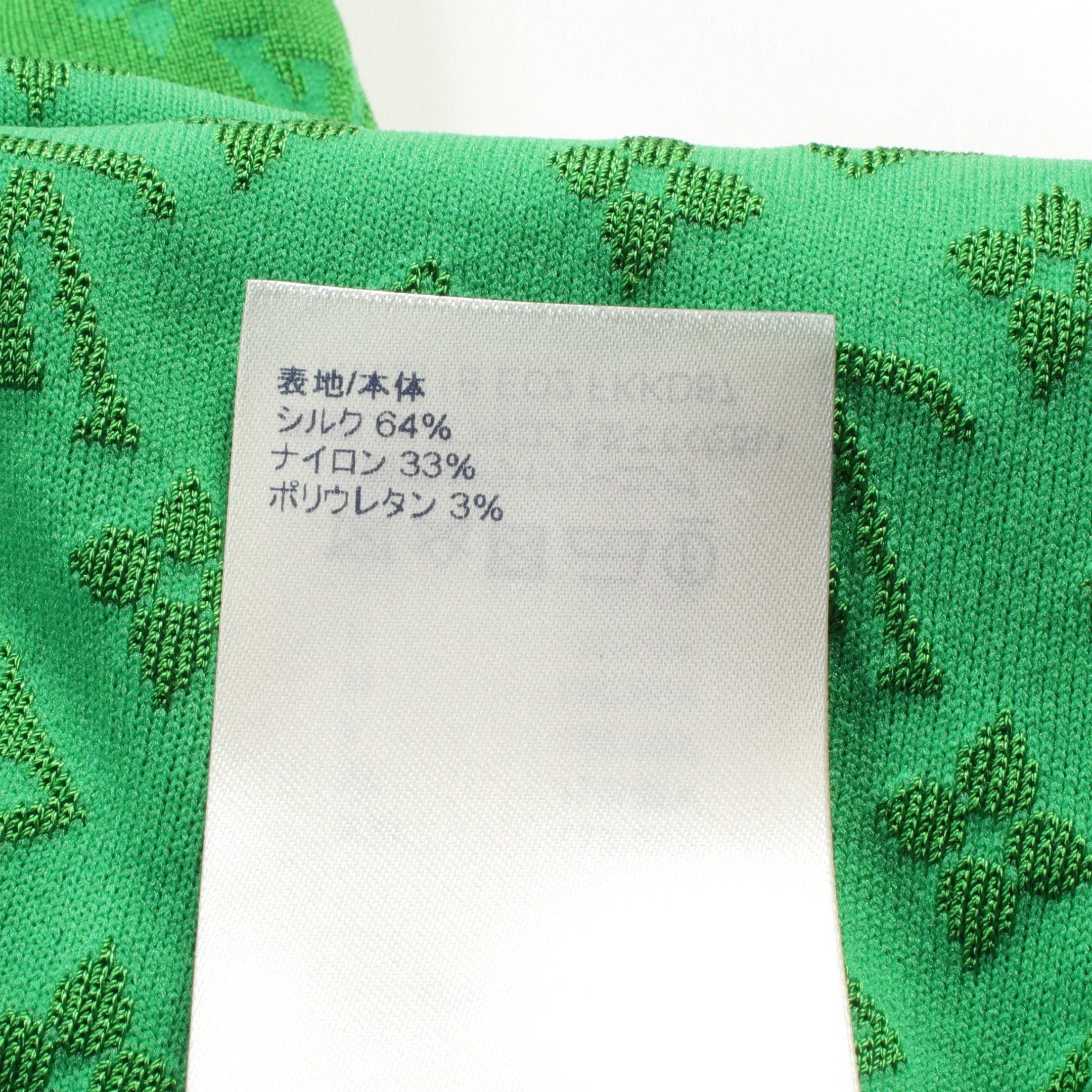Louis Vuitton Louis Vuitton Monogram One Piece No Sleeve Silk Nylon Green Size ONE SIZE - 5 Thumbnail
