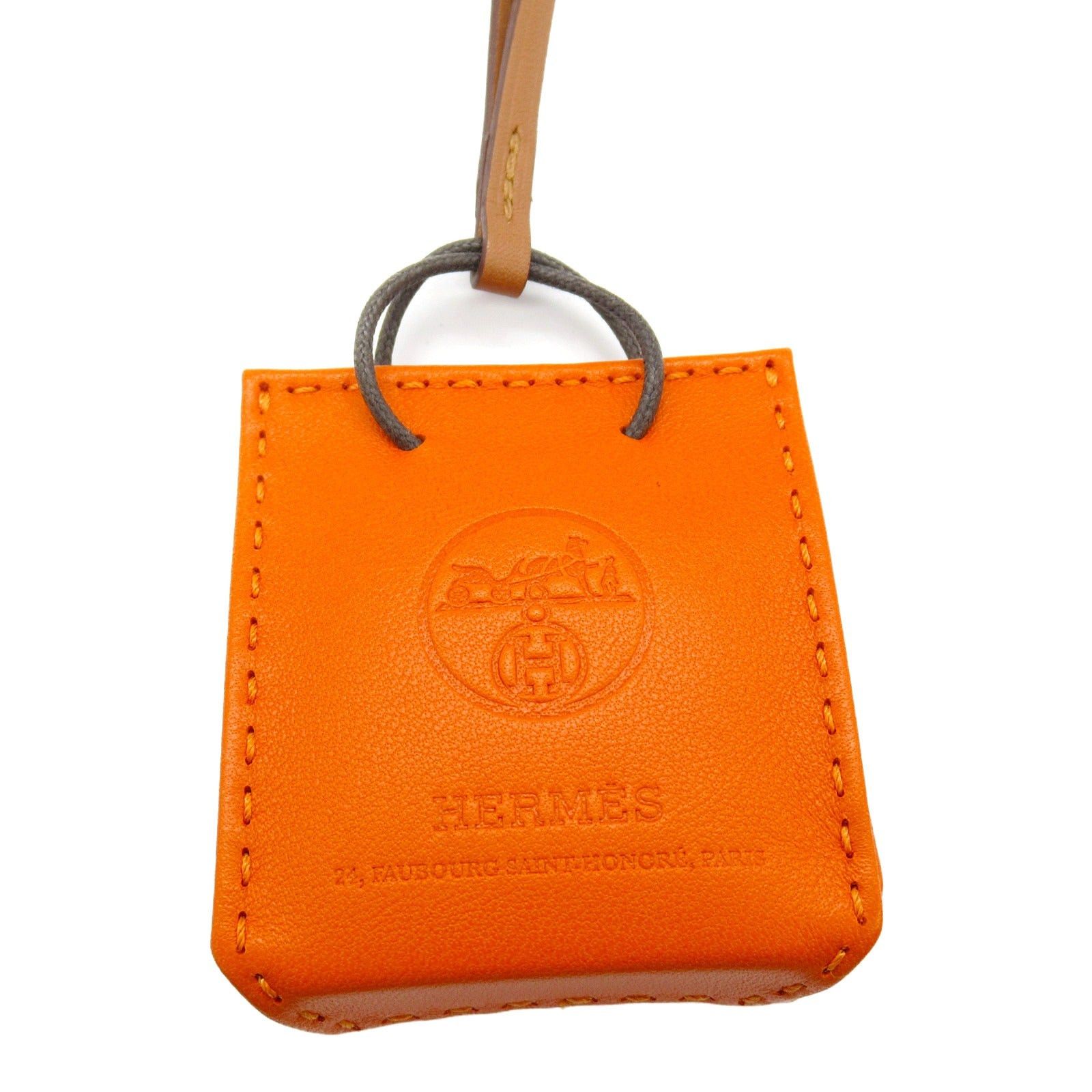 Hermes Hermes Sack Orange Bag Charm Leather Aagneau Feu Y Stamp Size ONE SIZE - 2 Thumbnail