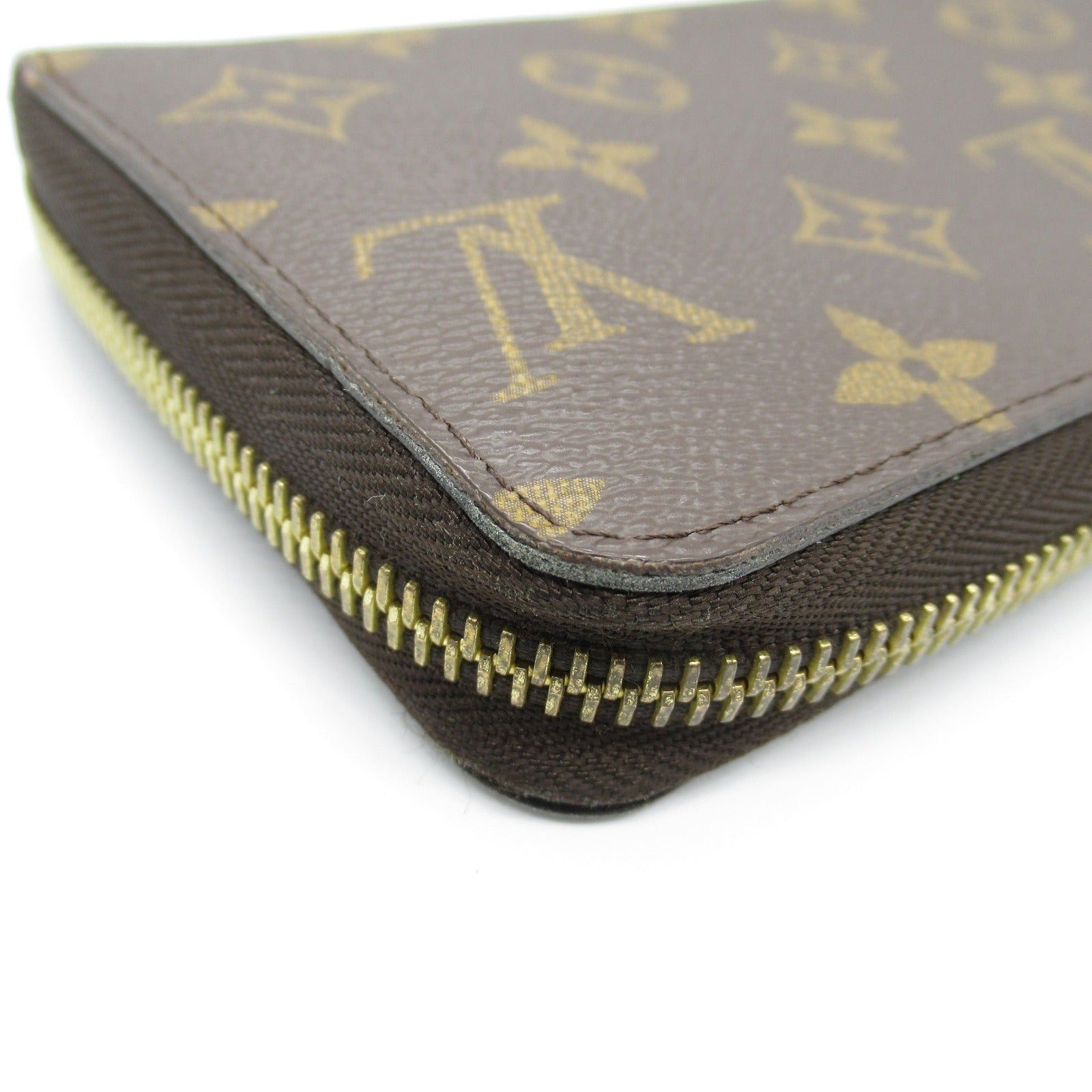 Louis Vuitton Louis Vuitton Zippy Wallet Round Long Zipper Coated Canvas Monogram Brown Bordeaux Fuchsia Size ONE SIZE - 10 Thumbnail