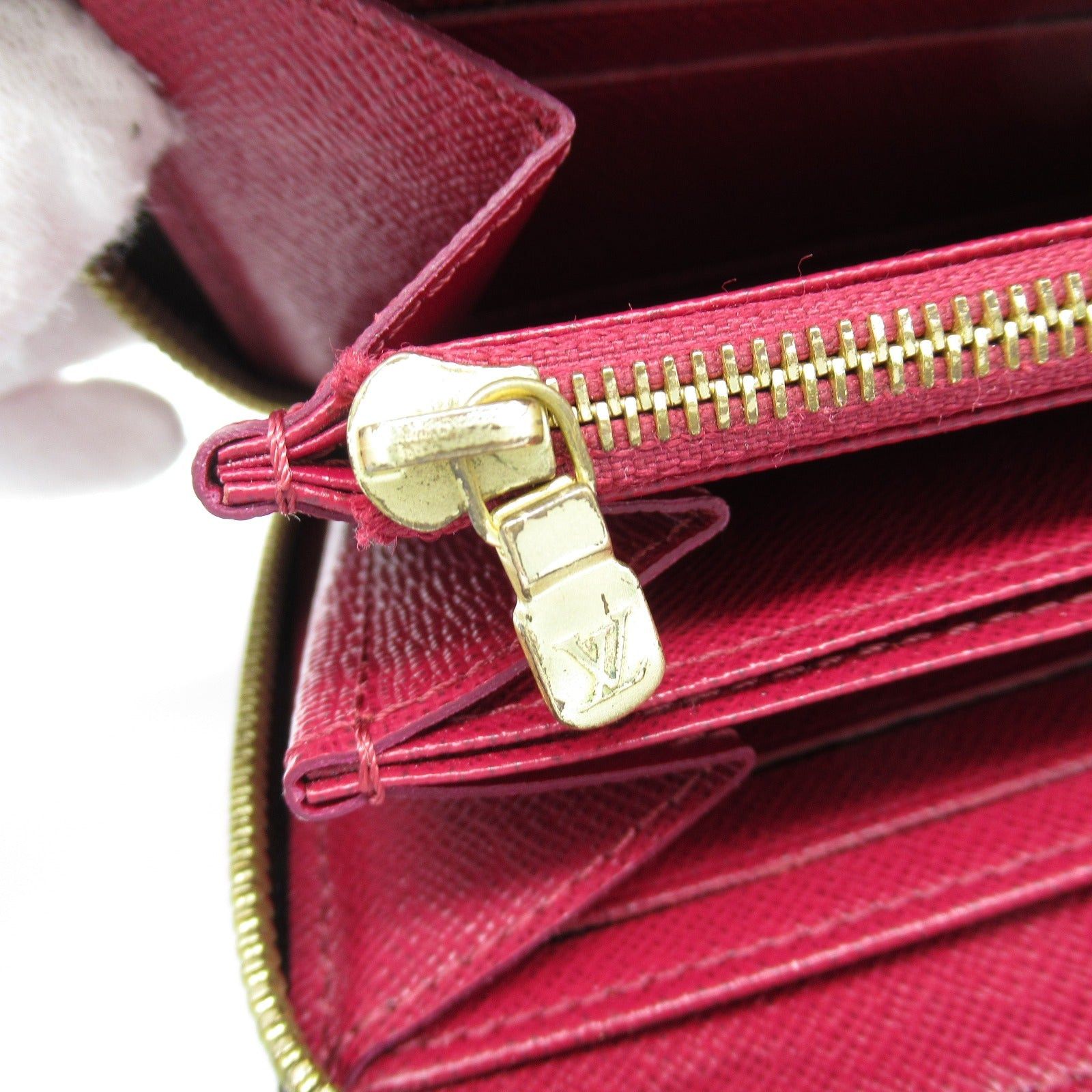 Louis Vuitton Louis Vuitton Zippy Wallet Round Long Zipper Coated Canvas Monogram Brown Bordeaux Fuchsia Size ONE SIZE - 7 Thumbnail