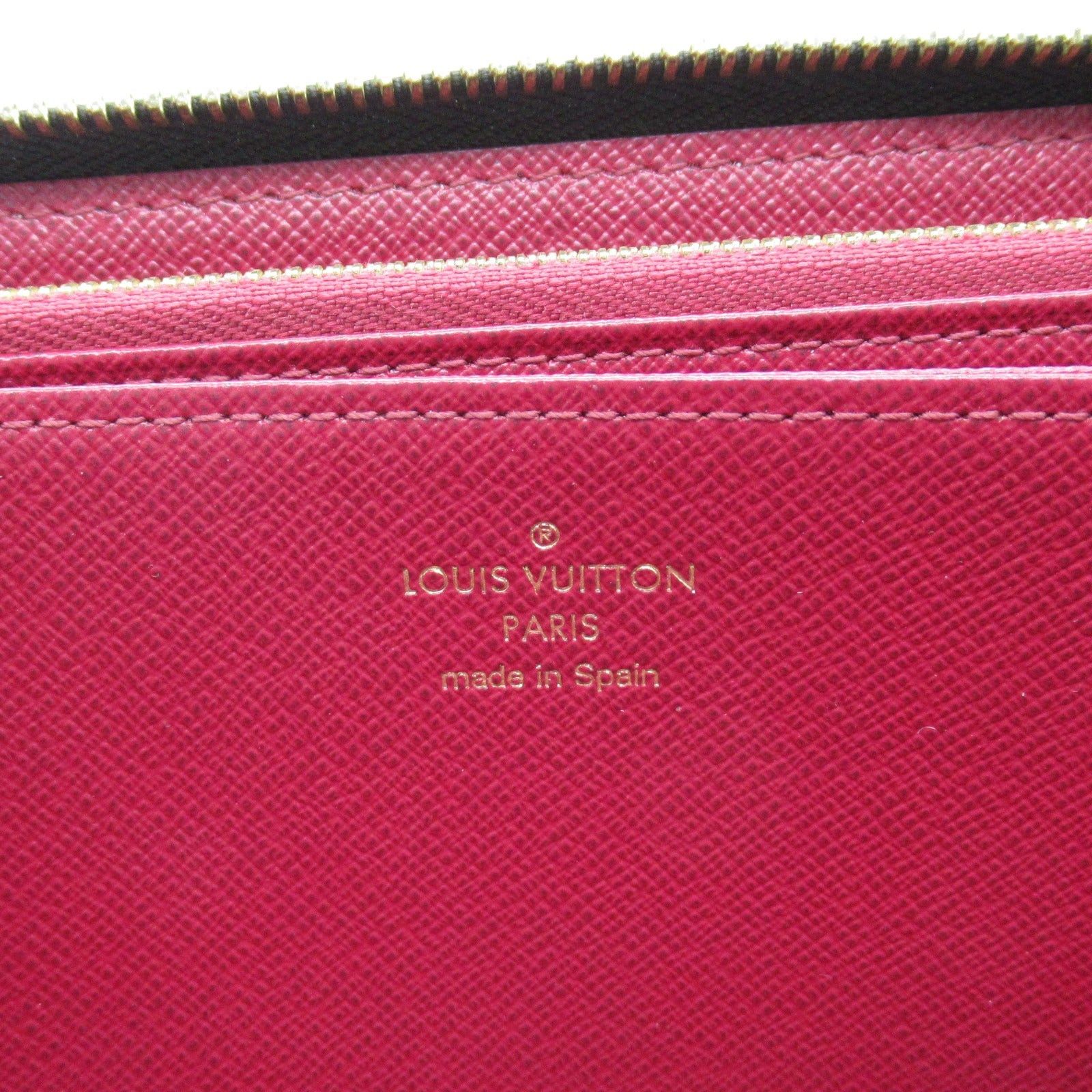 Louis Vuitton Louis Vuitton Zippy Wallet Round Long Zipper Coated Canvas Monogram Brown Bordeaux Fuchsia Size ONE SIZE - 6 Thumbnail