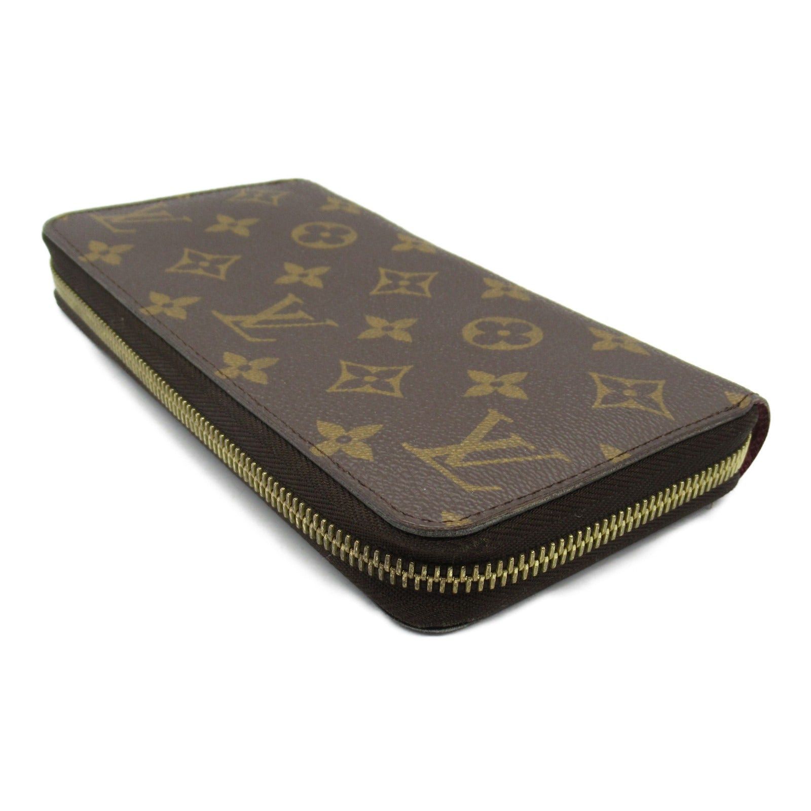 Louis Vuitton Louis Vuitton Zippy Wallet Round Long Zipper Coated Canvas Monogram Brown Bordeaux Fuchsia Size ONE SIZE - 4 Thumbnail