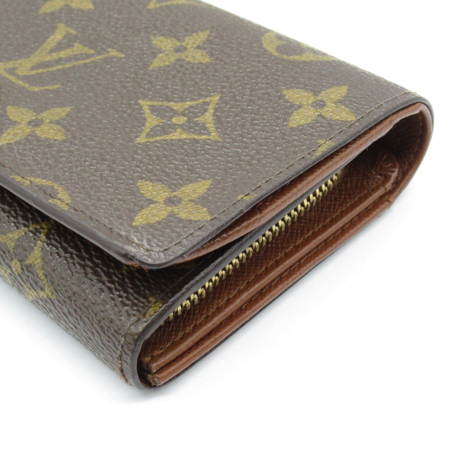 Louis Vuitton Louis Vuitton Porto Monnaie Vietresol Bi-Fold Wallet Coated Canvas Monogram Brown Size ONE SIZE - 10 Thumbnail