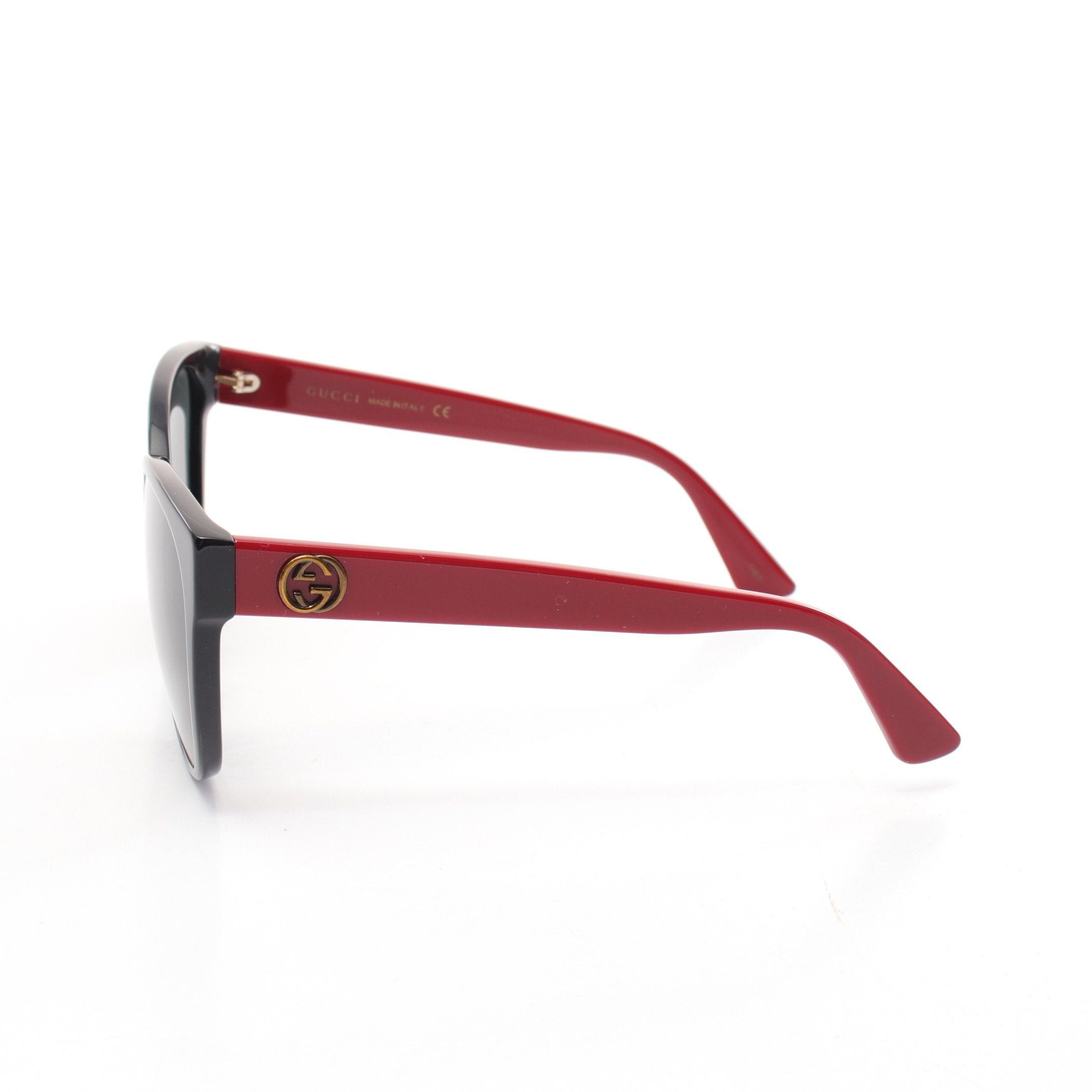 Gucci Gucci Interlocking G Bee Sunglasses Black Red Size ONE SIZE - 3 Thumbnail