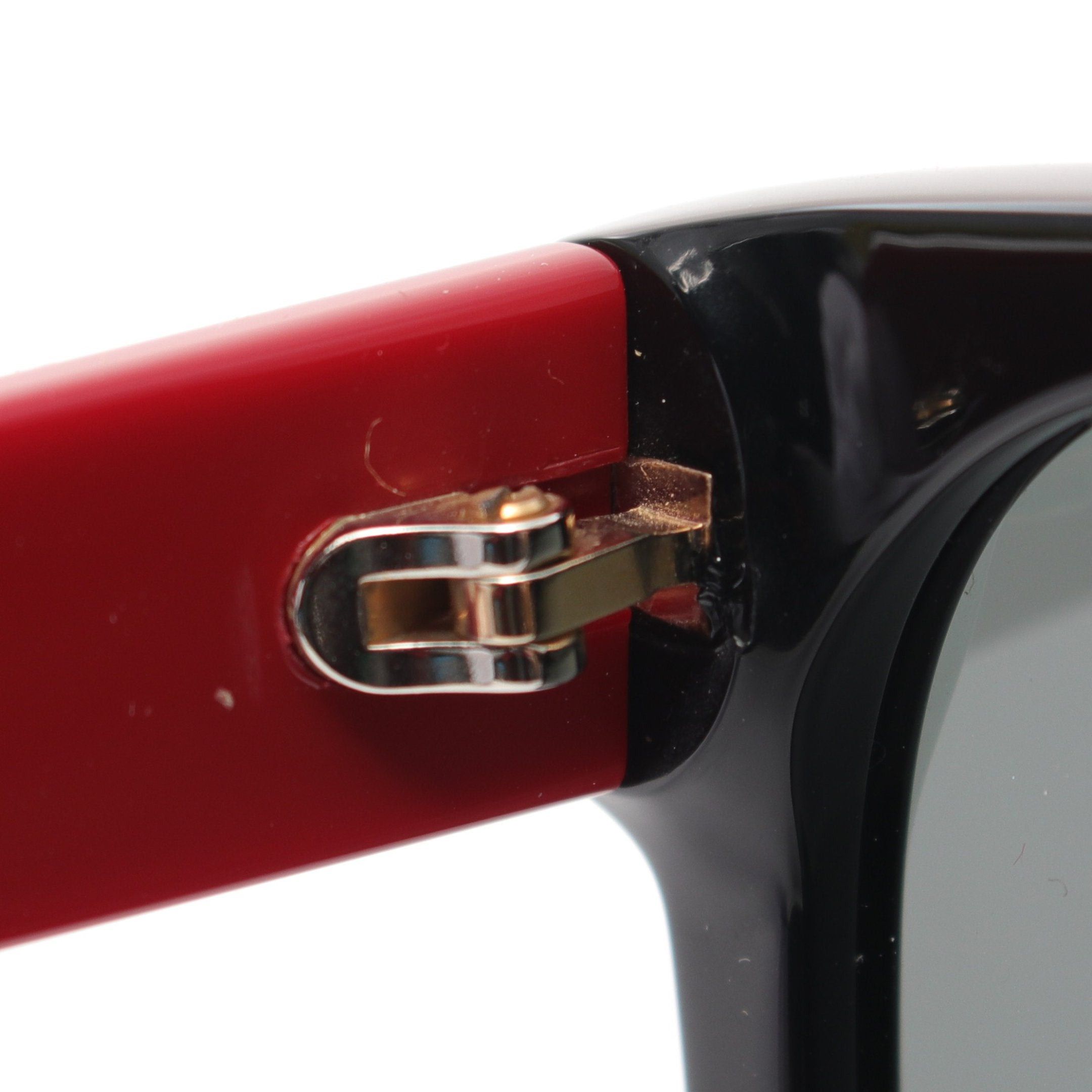 Gucci Gucci Interlocking G Bee Sunglasses Black Red Size ONE SIZE - 7 Thumbnail