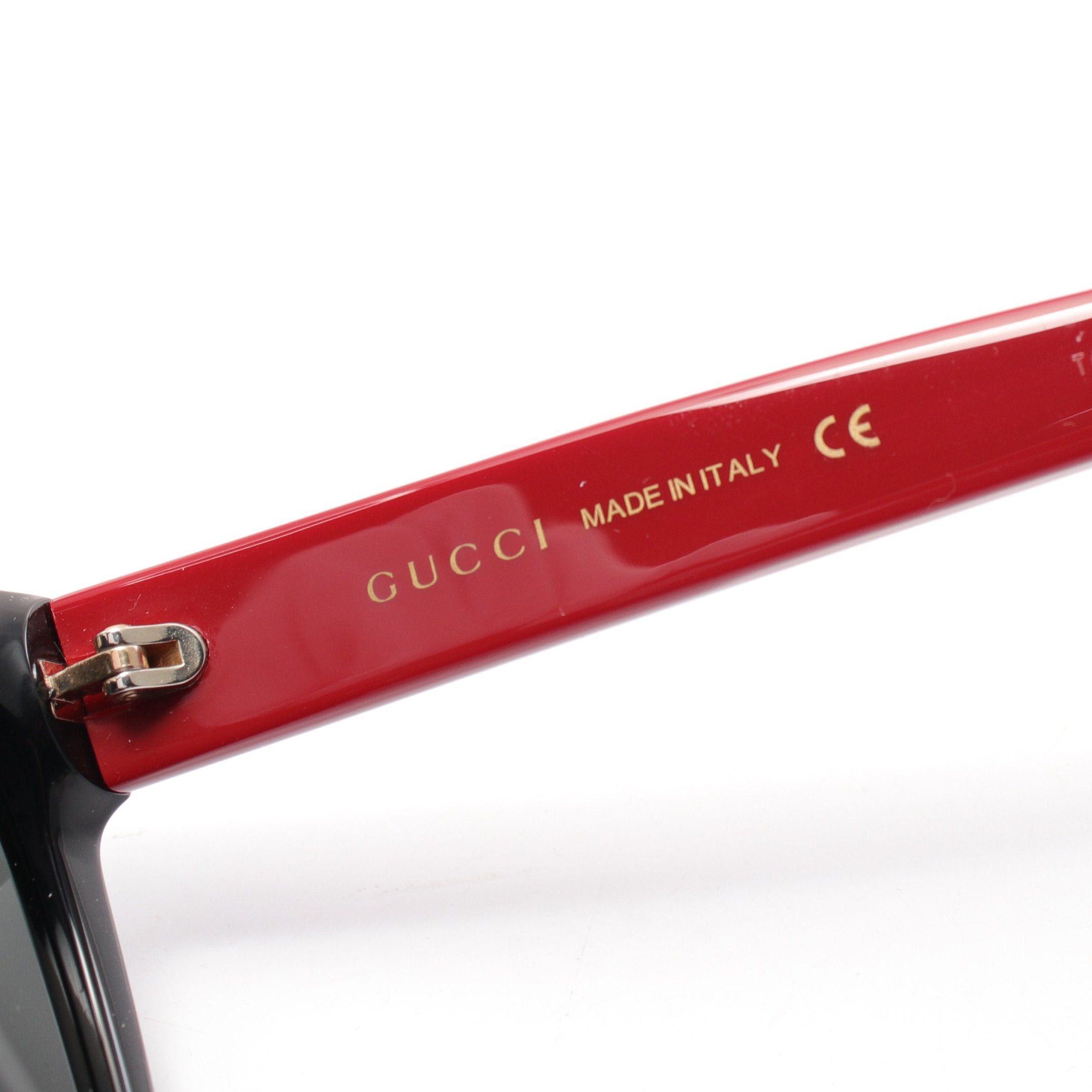 Gucci Gucci Interlocking G Bee Sunglasses Black Red Size ONE SIZE - 4 Thumbnail