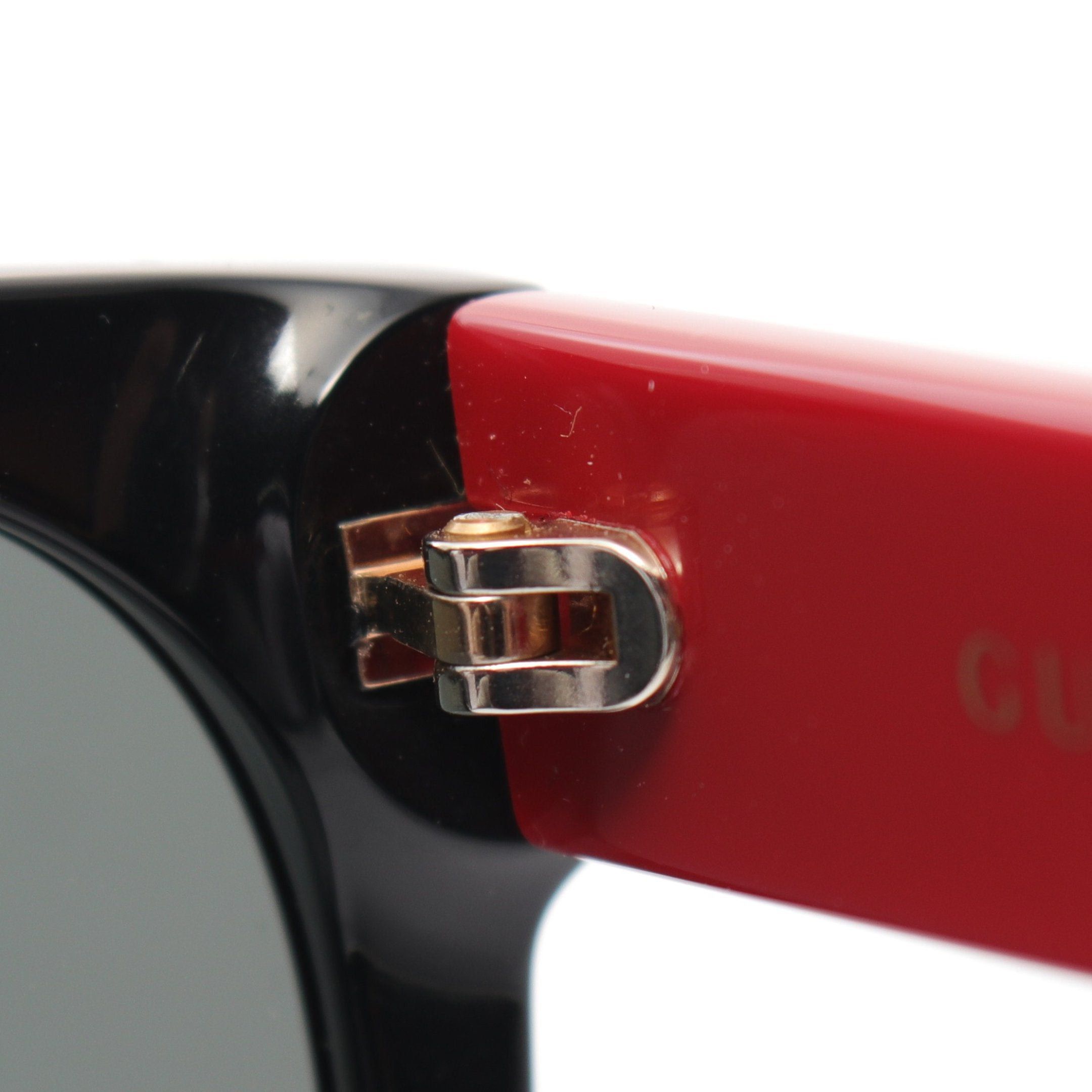 Gucci Gucci Interlocking G Bee Sunglasses Black Red Size ONE SIZE - 6 Thumbnail