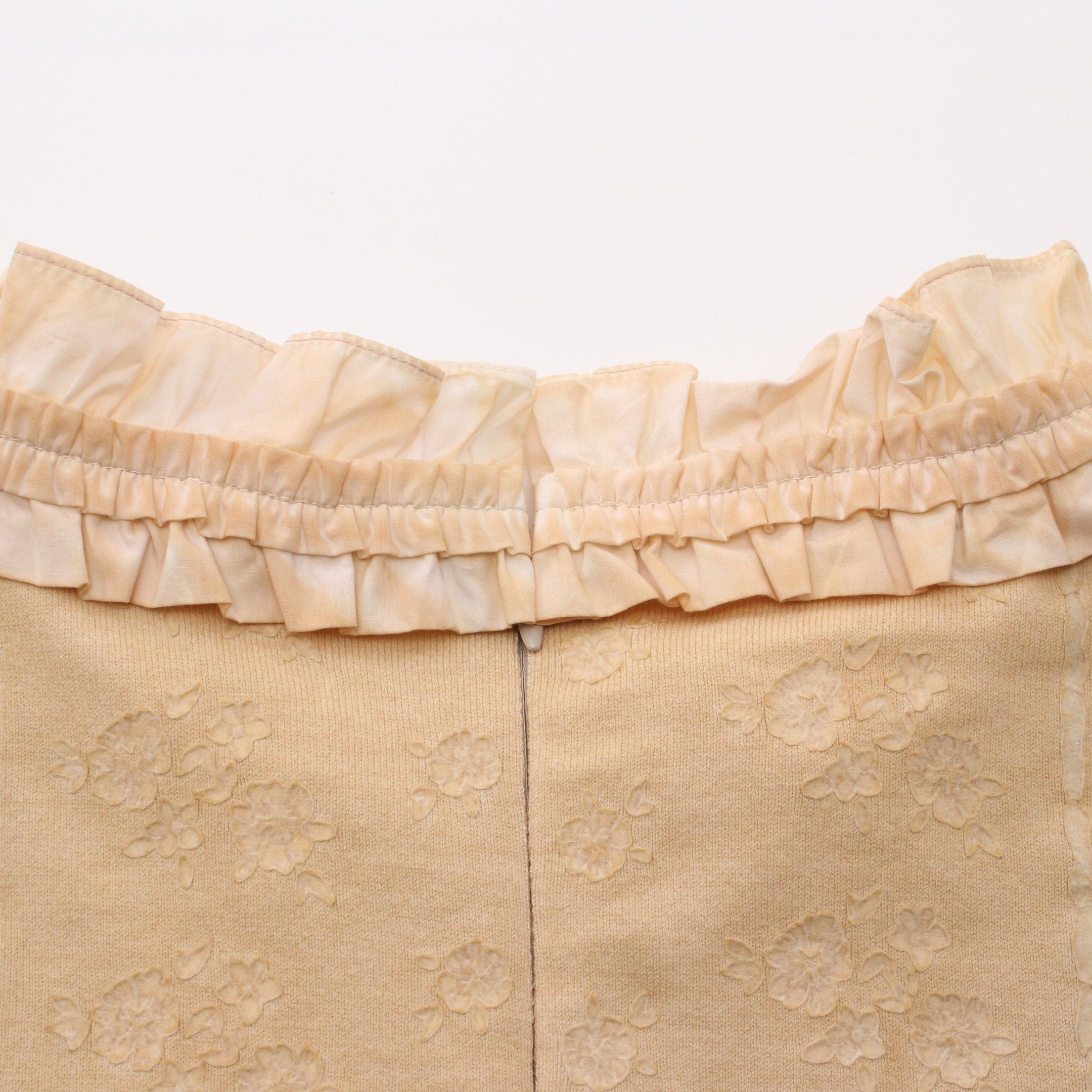 Chanel Chanel One Piece No Sleeve Cotton Beige Frill Switching Size ONE SIZE - 6 Thumbnail