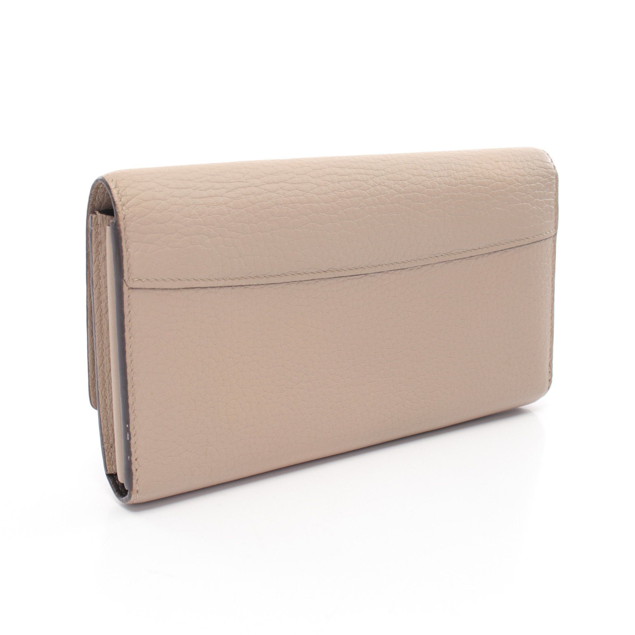 Louis Vuitton Louis Vuitton Portefeuil Capucines Carré Bi-Fold Long Wallet Taurillon Leather Gray Beige Size ONE SIZE - 2 Thumbnail