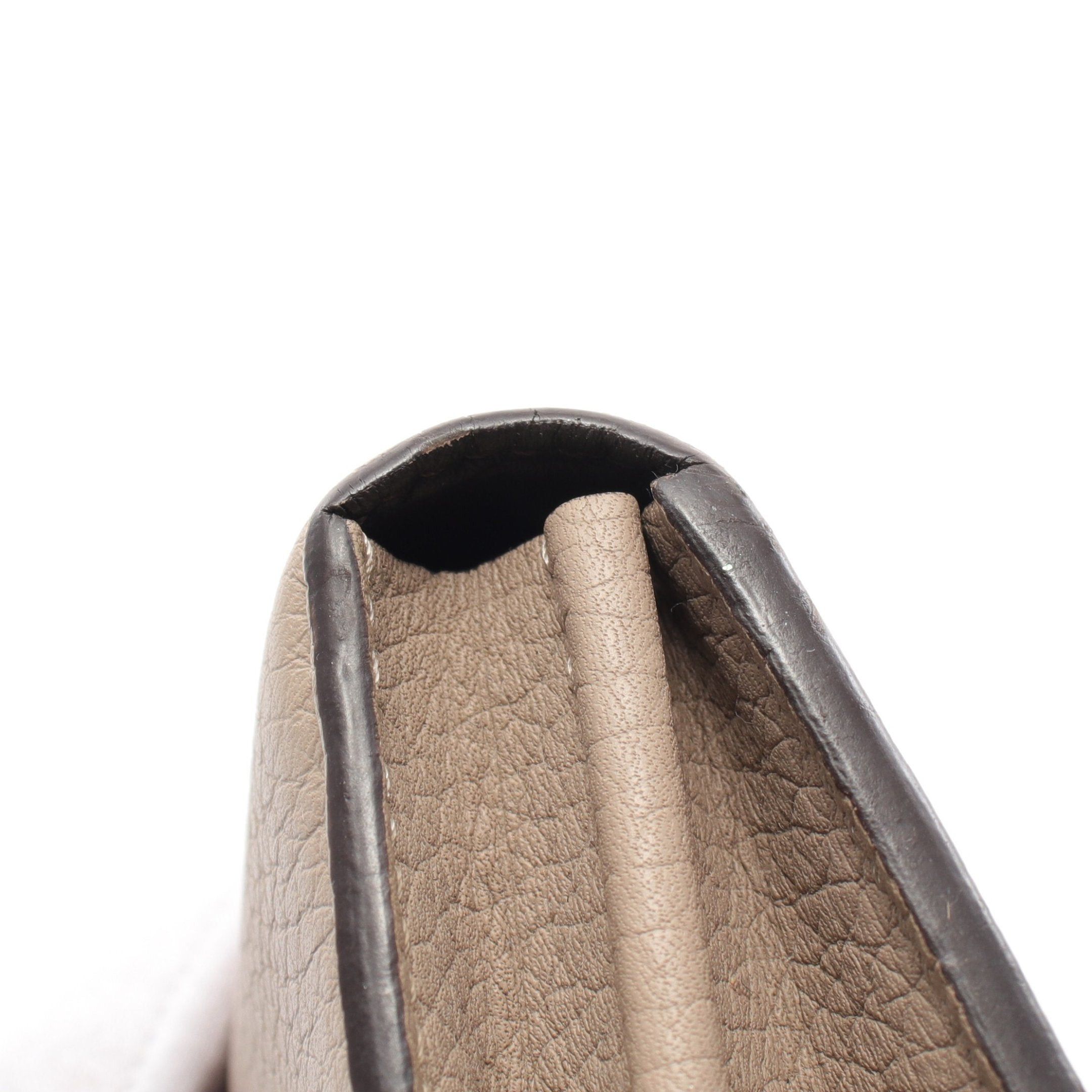 Louis Vuitton Louis Vuitton Portefeuil Capucines Carré Bi-Fold Long Wallet Taurillon Leather Gray Beige Size ONE SIZE - 7 Thumbnail