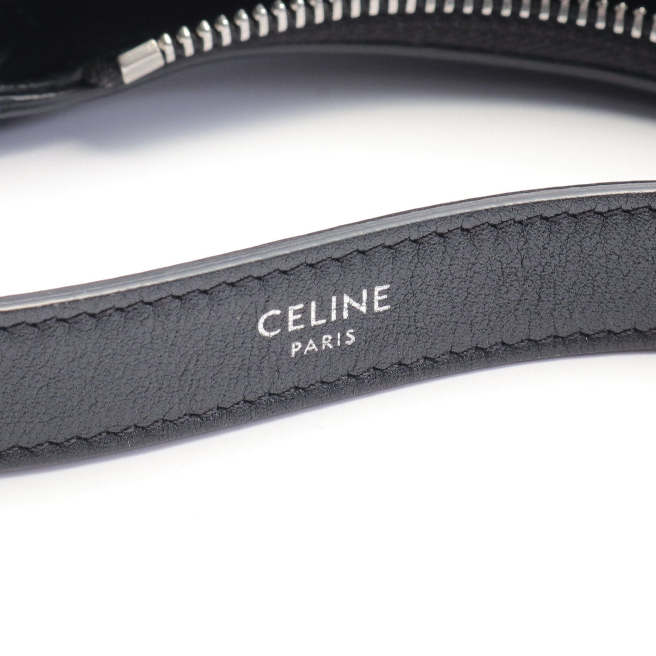 Celine Celine Ava Handbag Logo Leather Black Size ONE SIZE - 4 Thumbnail