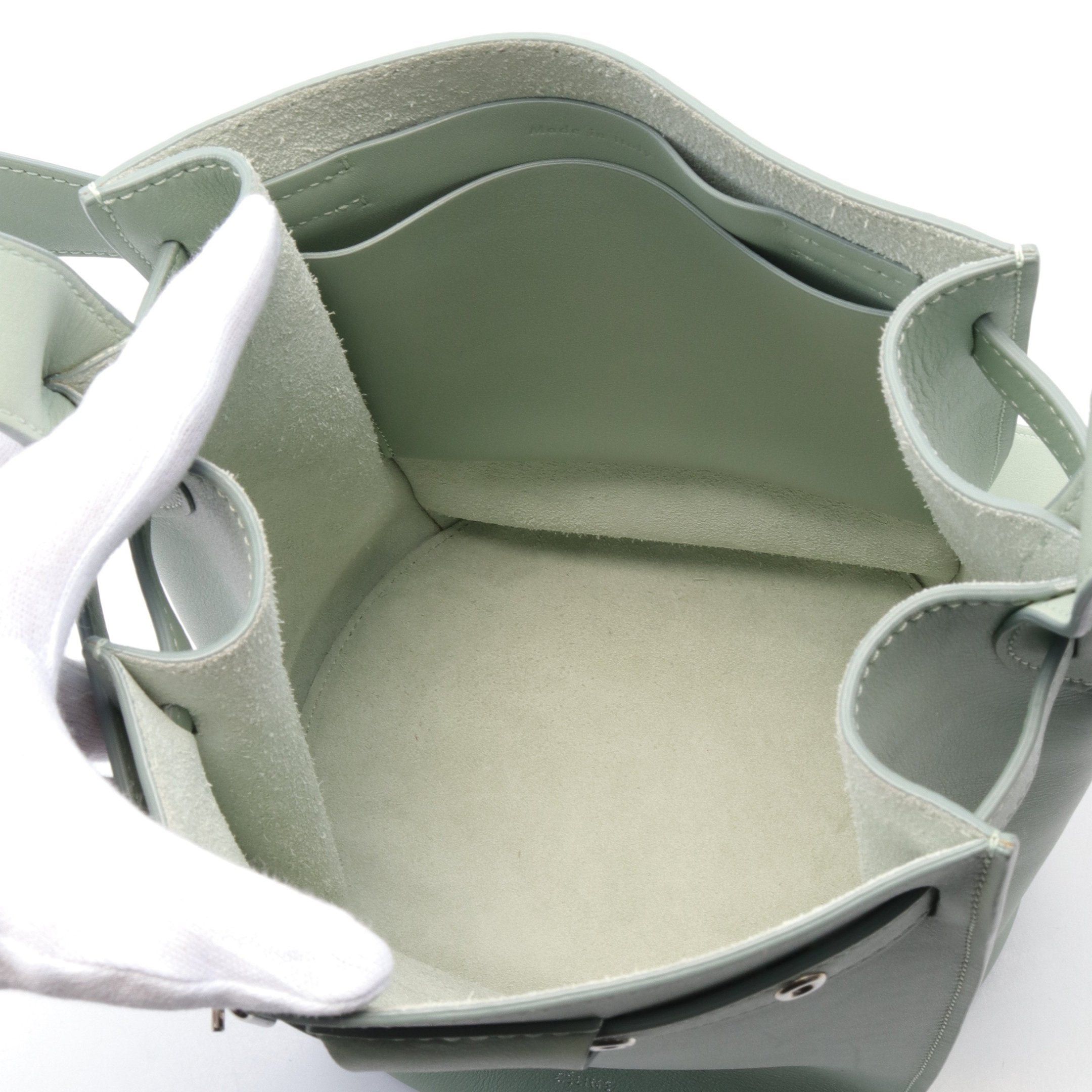 Celine Celine Big Bag Bucket Nano Handbag Leather Light Green Size ONE SIZE - 3 Thumbnail