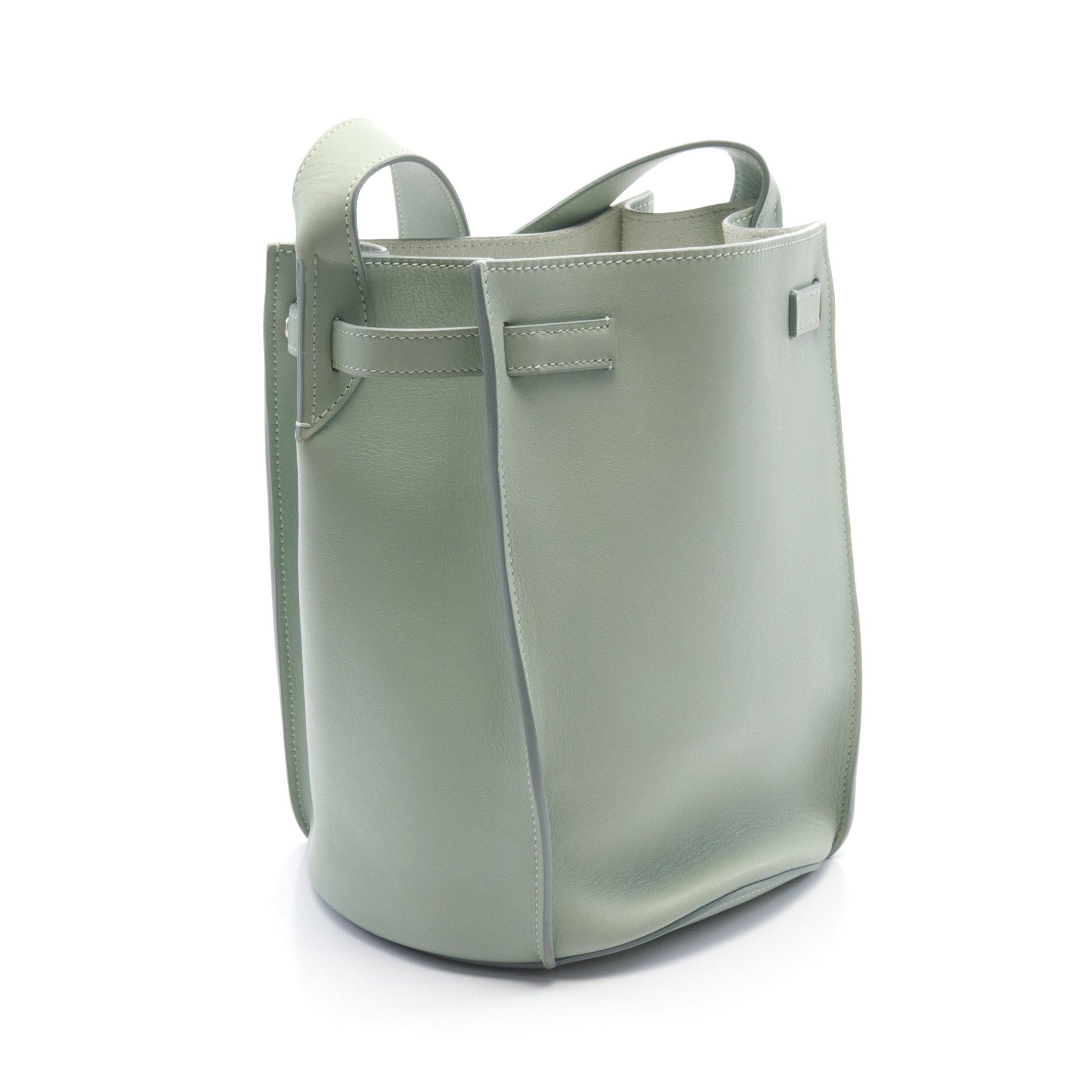 Celine Celine Big Bag Bucket Nano Handbag Leather Light Green Size ONE SIZE - 2 Thumbnail