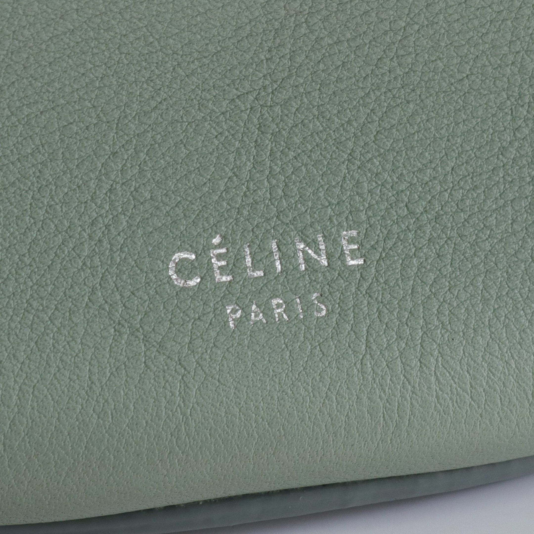 Celine Celine Big Bag Bucket Nano Handbag Leather Light Green Size ONE SIZE - 4 Thumbnail