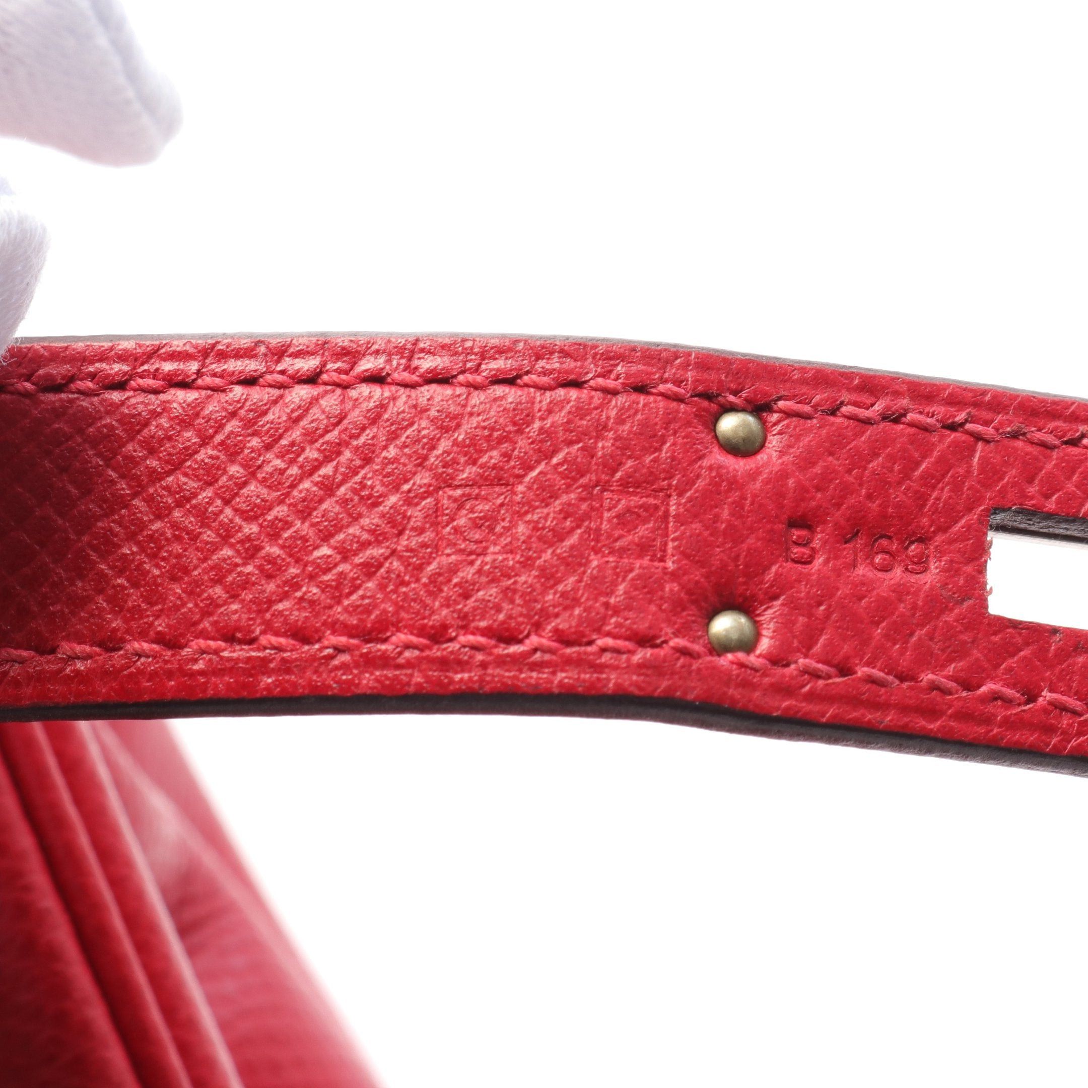 Hermes Hermes Birkin 30 Vermilion Handbag Veau Epsom Red Silver Hardware □Q Stamp Size ONE SIZE - 8 Thumbnail