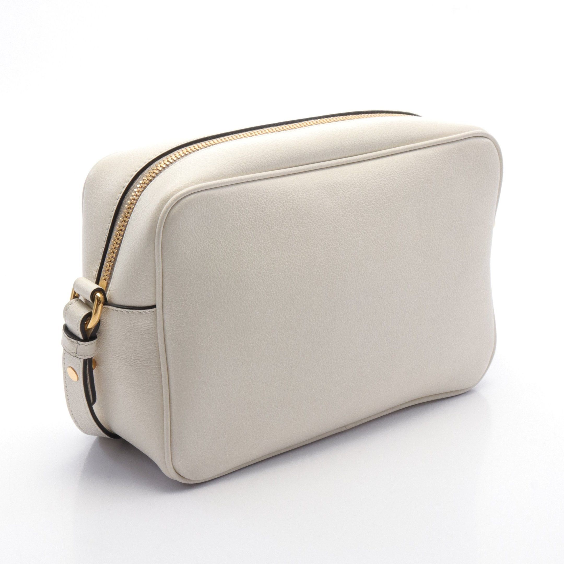 Prada Prada Glace Calf Shoulder Bag Leather Off White Size ONE SIZE - 2 Thumbnail