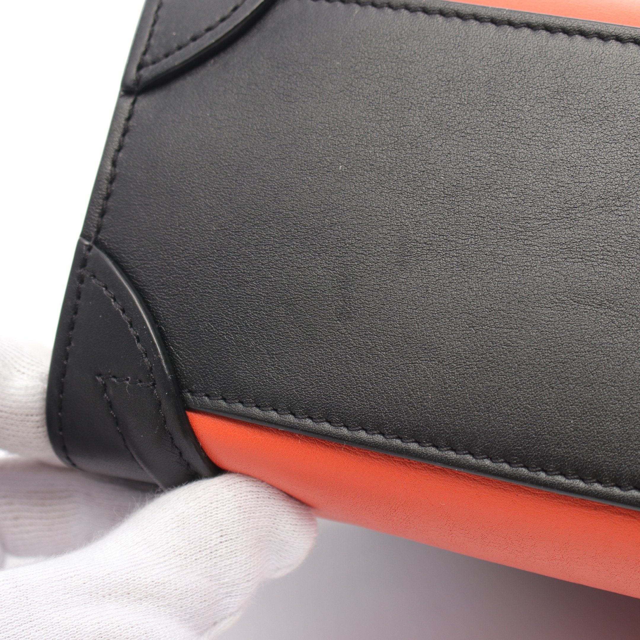 Celine Celine Luggage Nano Shopper Handbag Leather Orange Black Gray Beige Size ONE SIZE - 7 Thumbnail