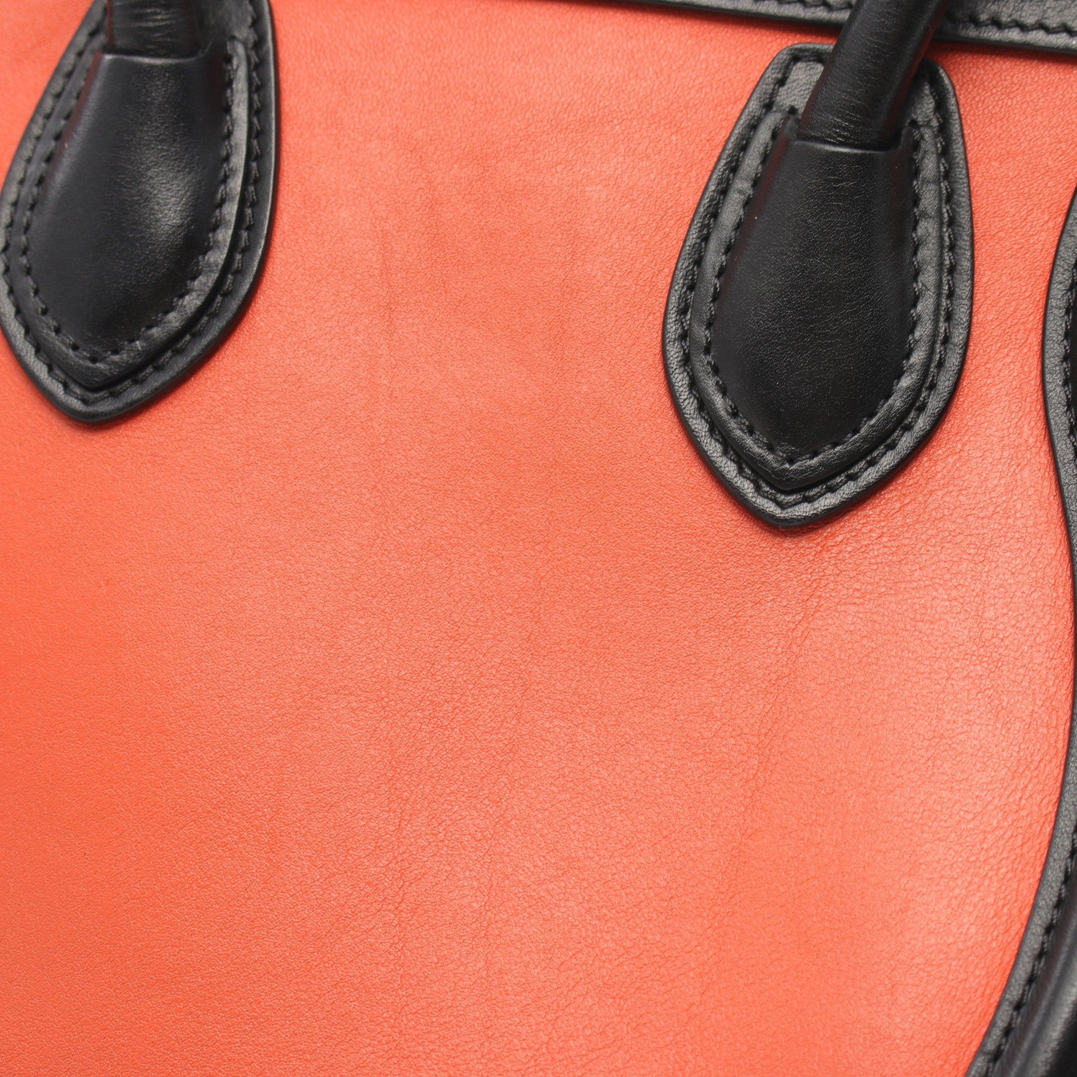 Celine Celine Luggage Nano Shopper Handbag Leather Orange Black Gray Beige Size ONE SIZE - 5 Thumbnail