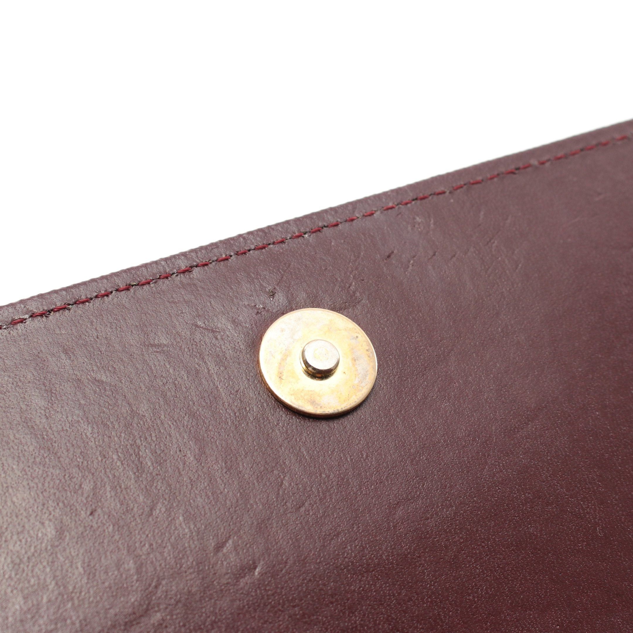 Cartier Cartier Mast Line Shoulder Bag Leather Bordeaux Size ONE SIZE - 7 Thumbnail