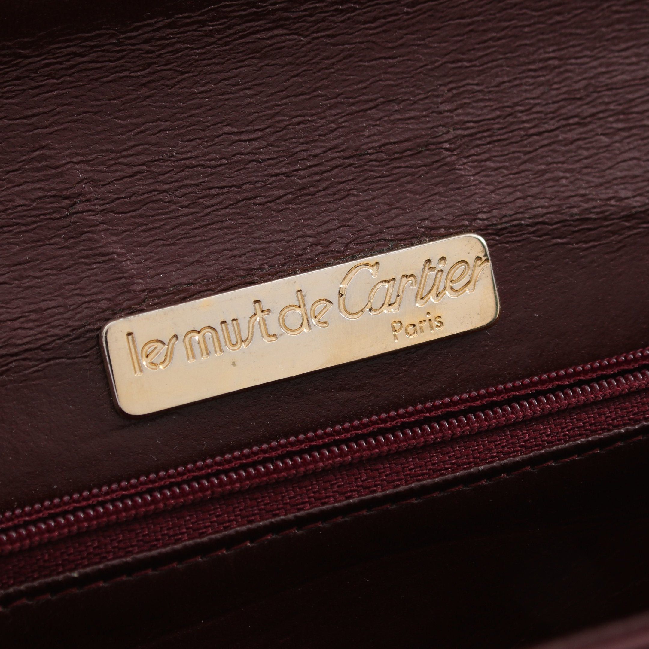 Cartier Cartier Mast Line Shoulder Bag Leather Bordeaux Size ONE SIZE - 4 Thumbnail
