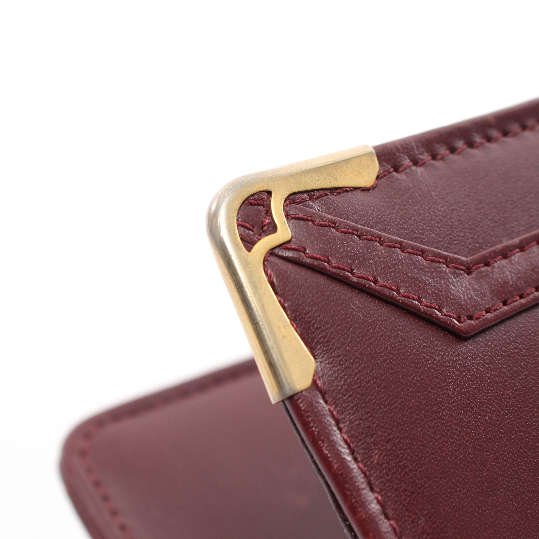 Cartier Cartier Mast Line Shoulder Bag Leather Bordeaux Size ONE SIZE - 8 Thumbnail