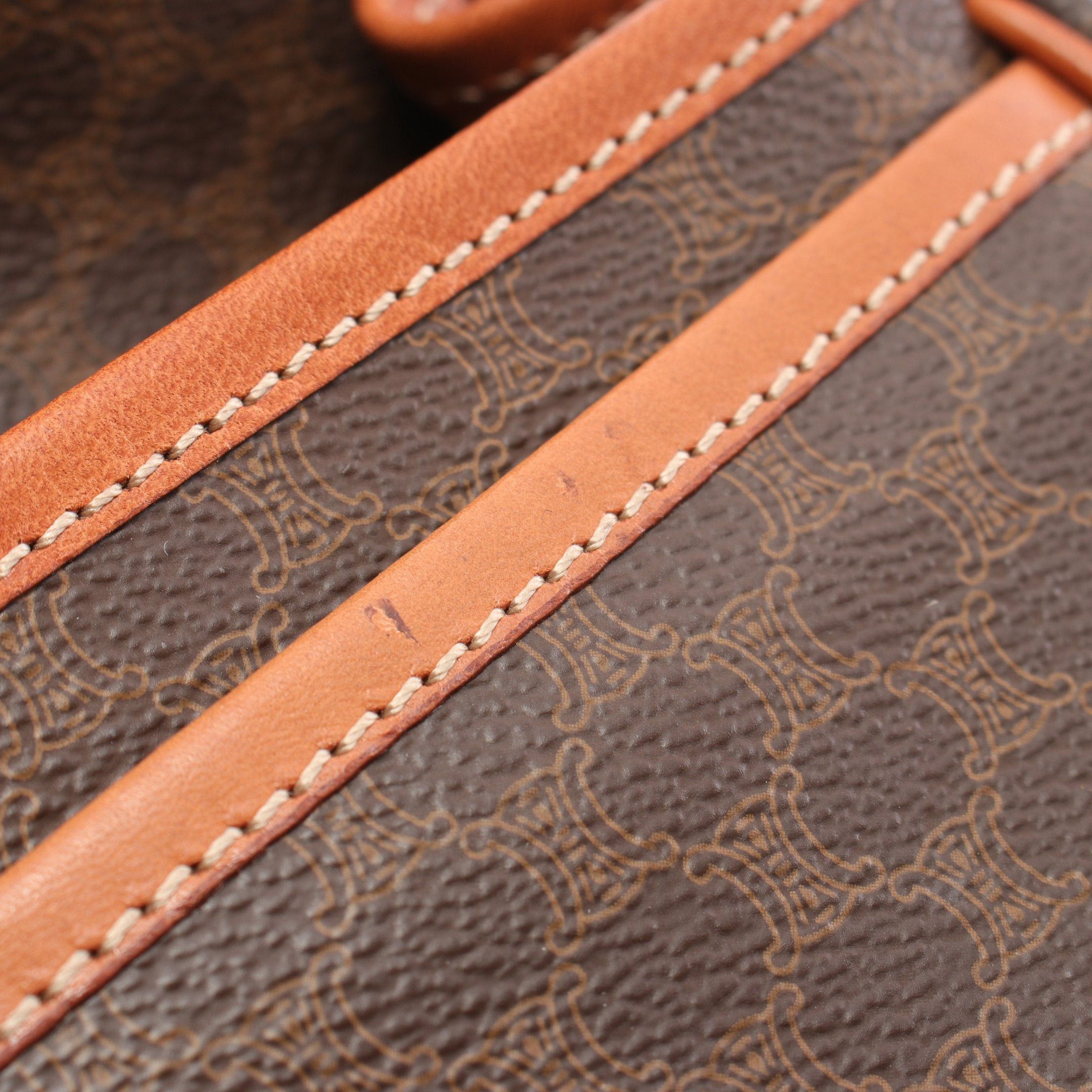 Celine Celine Macadam Shoulder Bag Leather Brown Size ONE SIZE - 7 Thumbnail