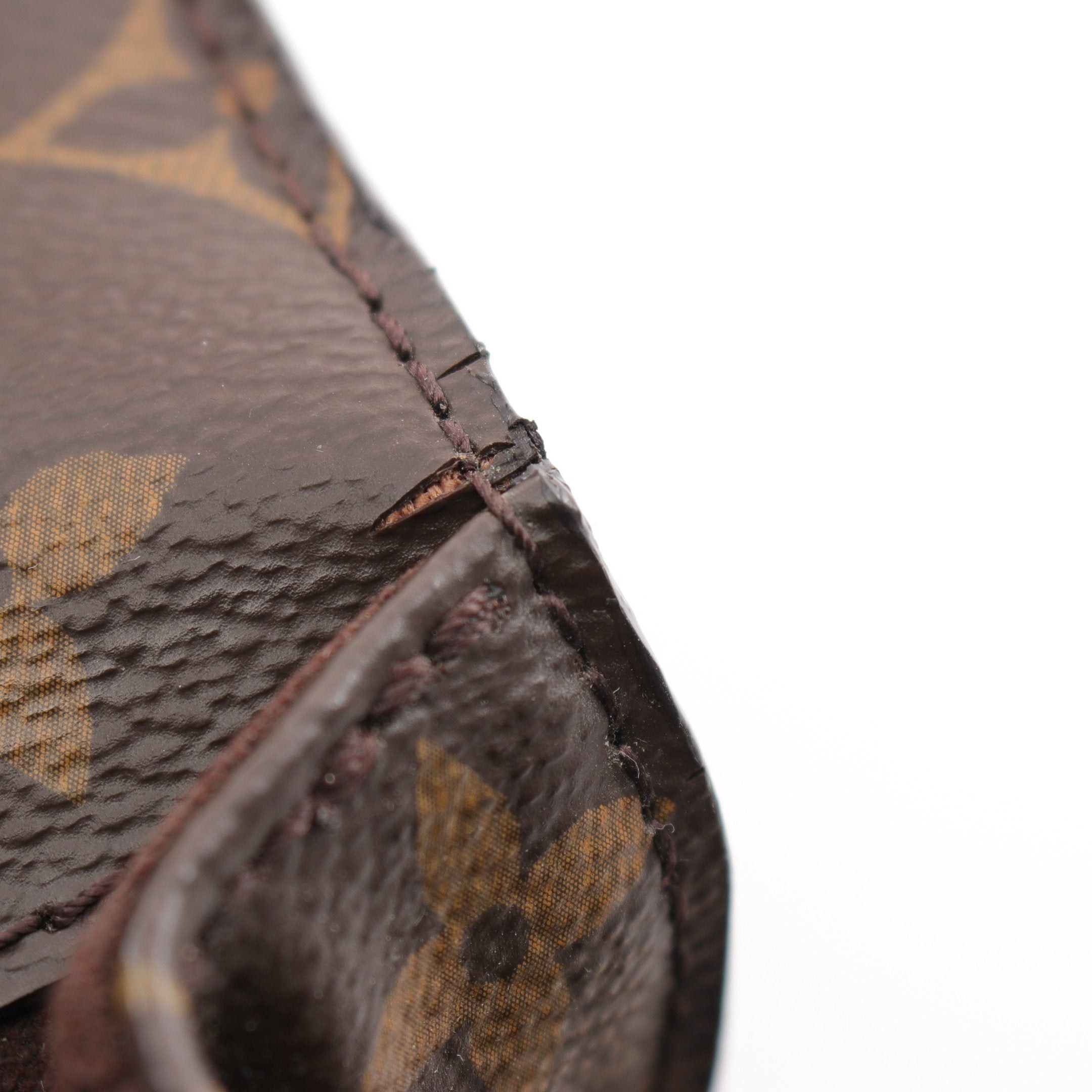 Louis Vuitton Pochette Metis Mm Monogram Handbag Leather Brown