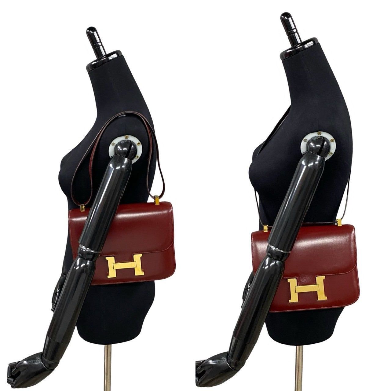 Hermes Hermes Shoulder Bag Red Leather Size ONE SIZE - 2 Thumbnail