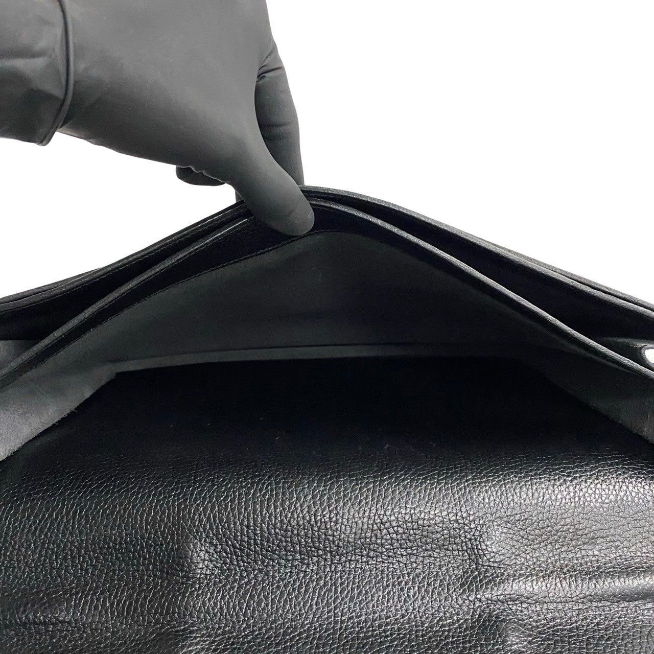 Hermes Hermes Handbag Black Leather Size ONE SIZE - 9 Thumbnail