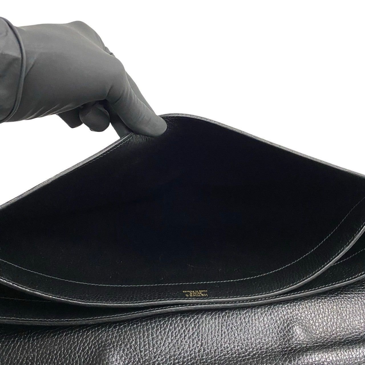 Hermes Hermes Handbag Black Leather Size ONE SIZE - 8 Thumbnail