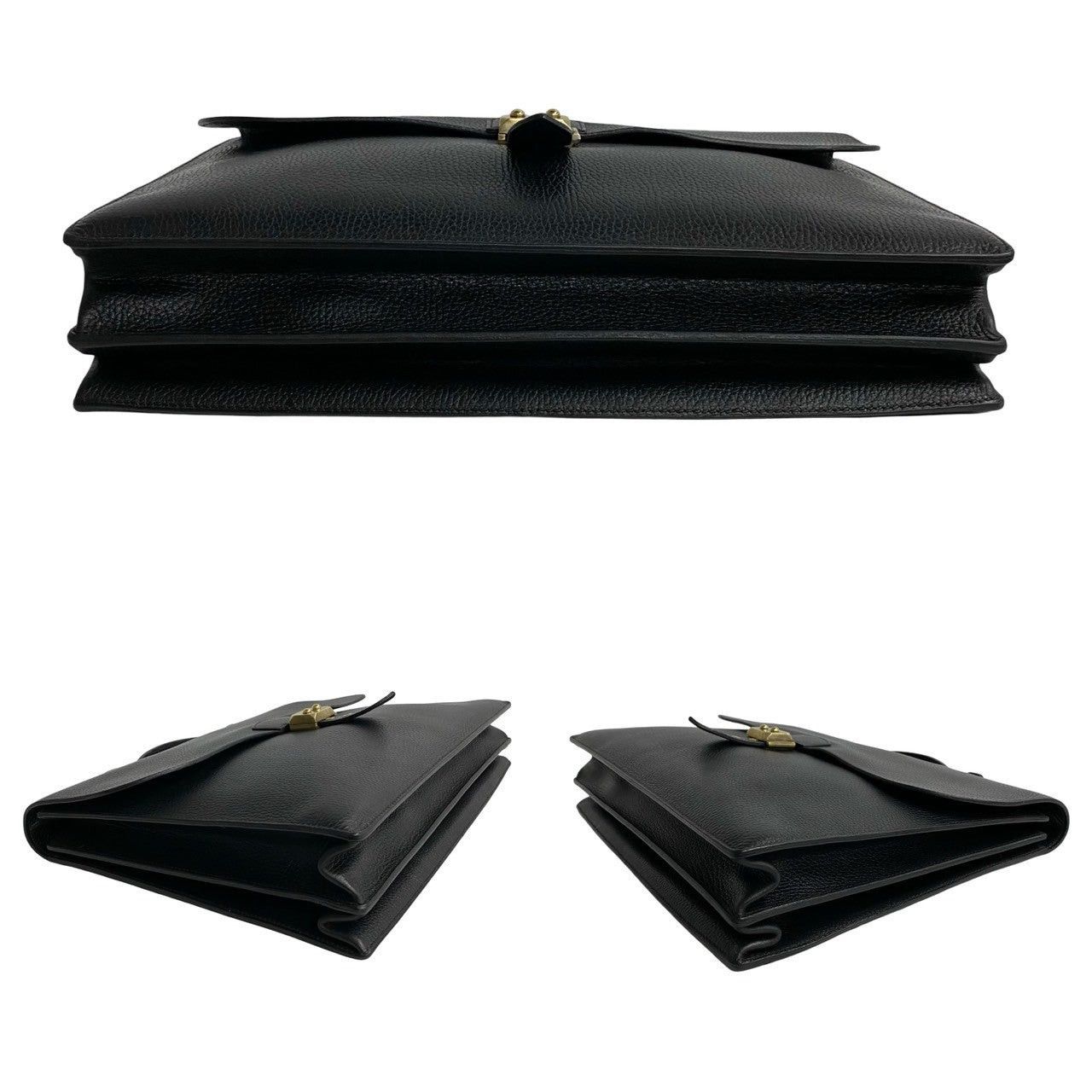 Hermes Hermes Handbag Black Leather Size ONE SIZE - 5 Thumbnail