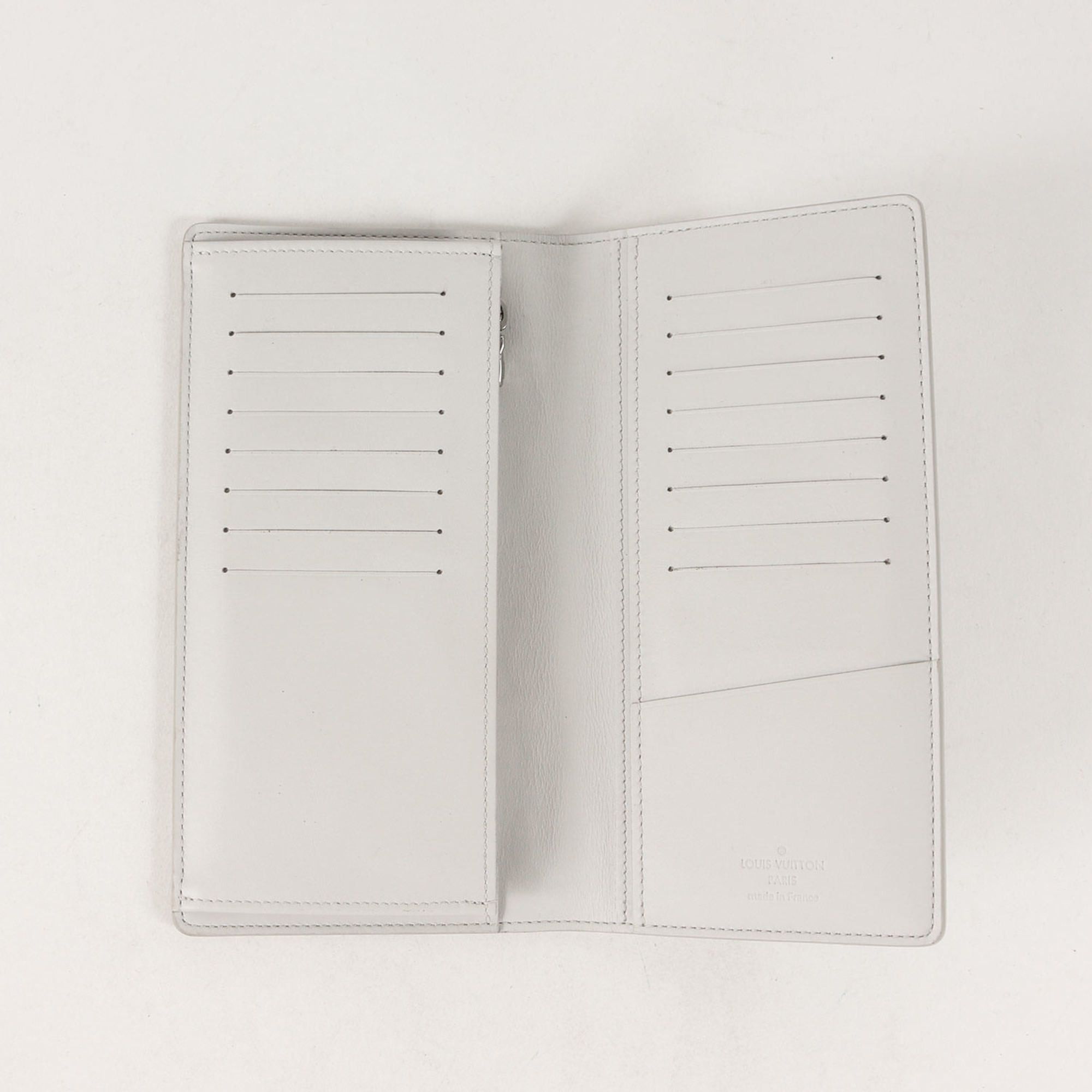 Louis Vuitton LOUIS VUITTON Damier Infinie Portefeuille Brazza NM (N60335) Long Wallet White Accessory Size ONE SIZE - 3 Thumbnail