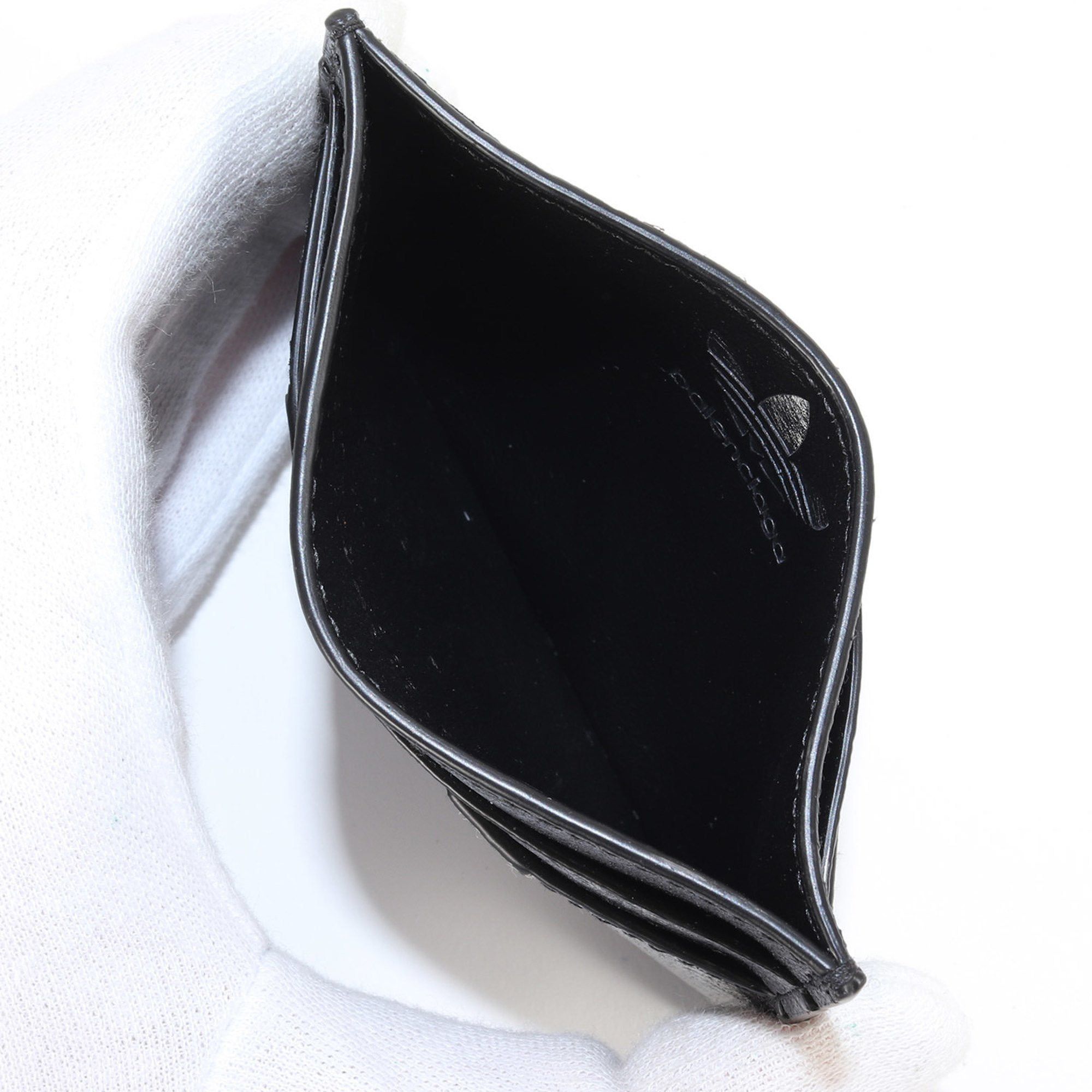 Balenciaga BALENCIAGA adidas Trefoil Leather Card Case (721895) Black Collaboration Size ONE SIZE - 3 Thumbnail