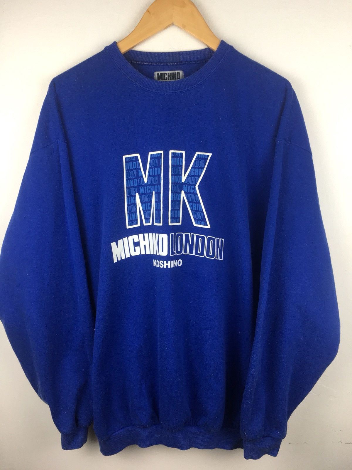 Designer × Japanese Brand × Michiko Koshino London Michiko Koshino London sweatshirt jumper crewneck armpit 24 x29 Size US L / EU 52-54 / 3 - 1 Thumbnail