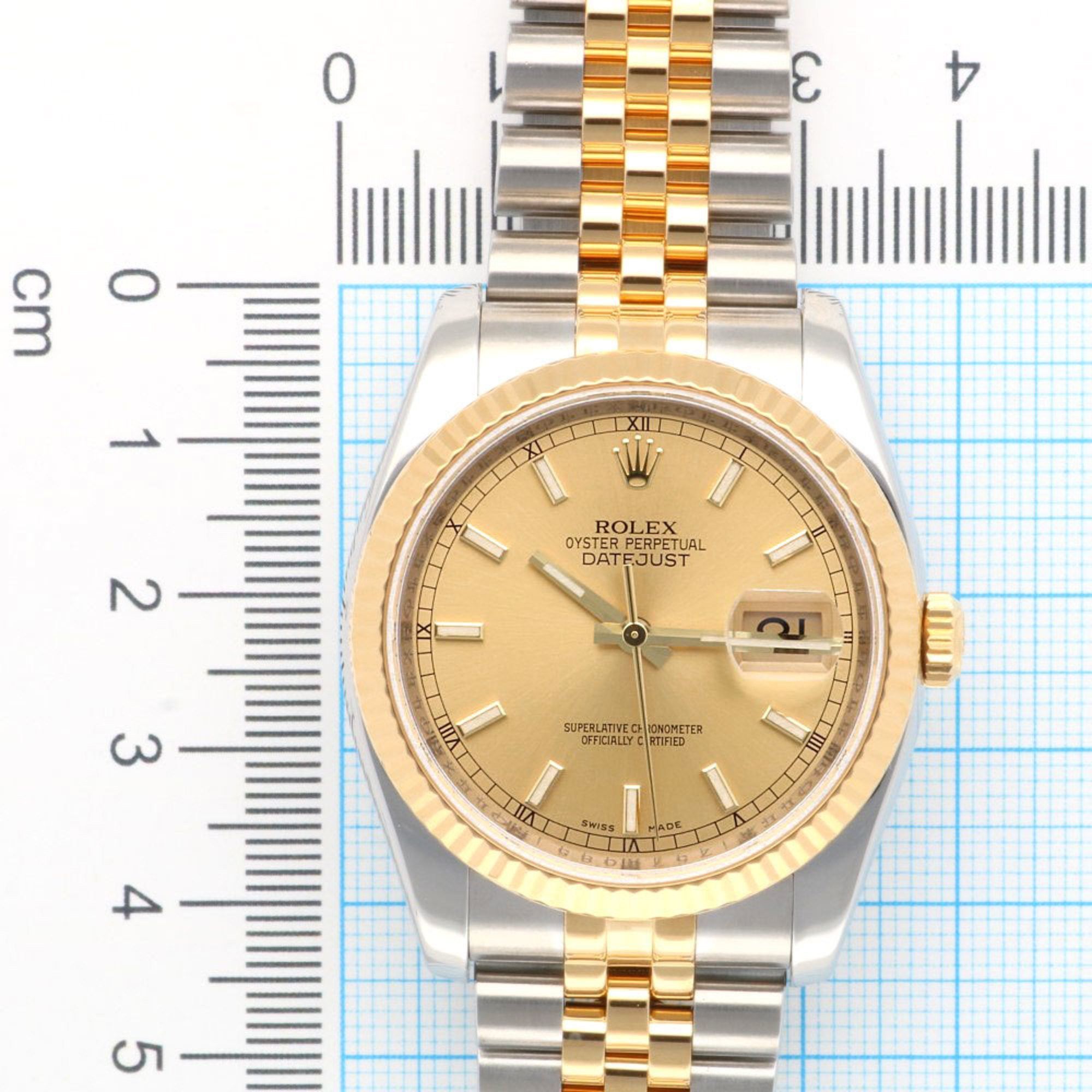 Rolex Rolex Datejust Oyster Perpetual Watch Stainless Steel 116233 Automatic Men's ROLEX Z Series 2006 Model Manufacturer Overhauled Size ONE SIZE - 11 Thumbnail