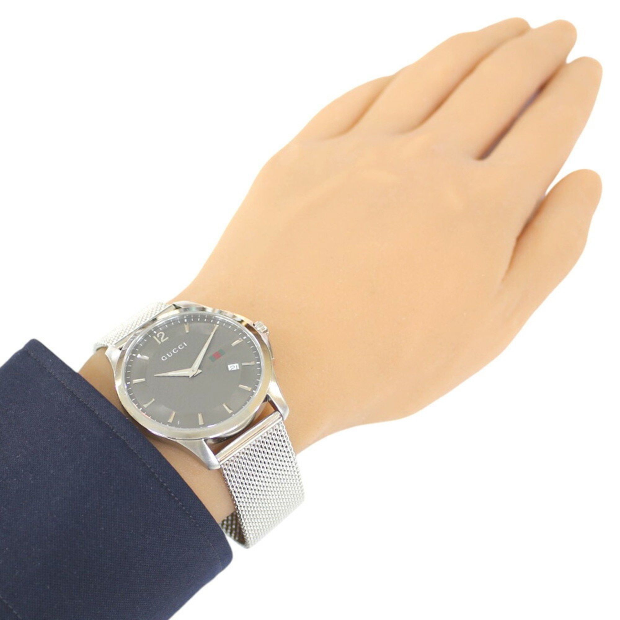 Gucci Gucci G Timeless Watch Stainless Steel 126.3 Quartz Men's GUCCI Non-Waterproof Reason for Sale Size ONE SIZE - 2 Thumbnail