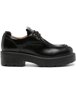 Miu Miu Miu Miu Leather Lace Up Derby Shoes Size US 9.5 / IT 39.5 - 3 Thumbnail