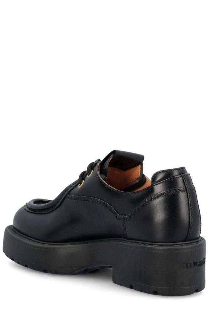 Miu Miu Miu Miu Leather Lace Up Derby Shoes Size US 11 / IT 41 - 2 Thumbnail