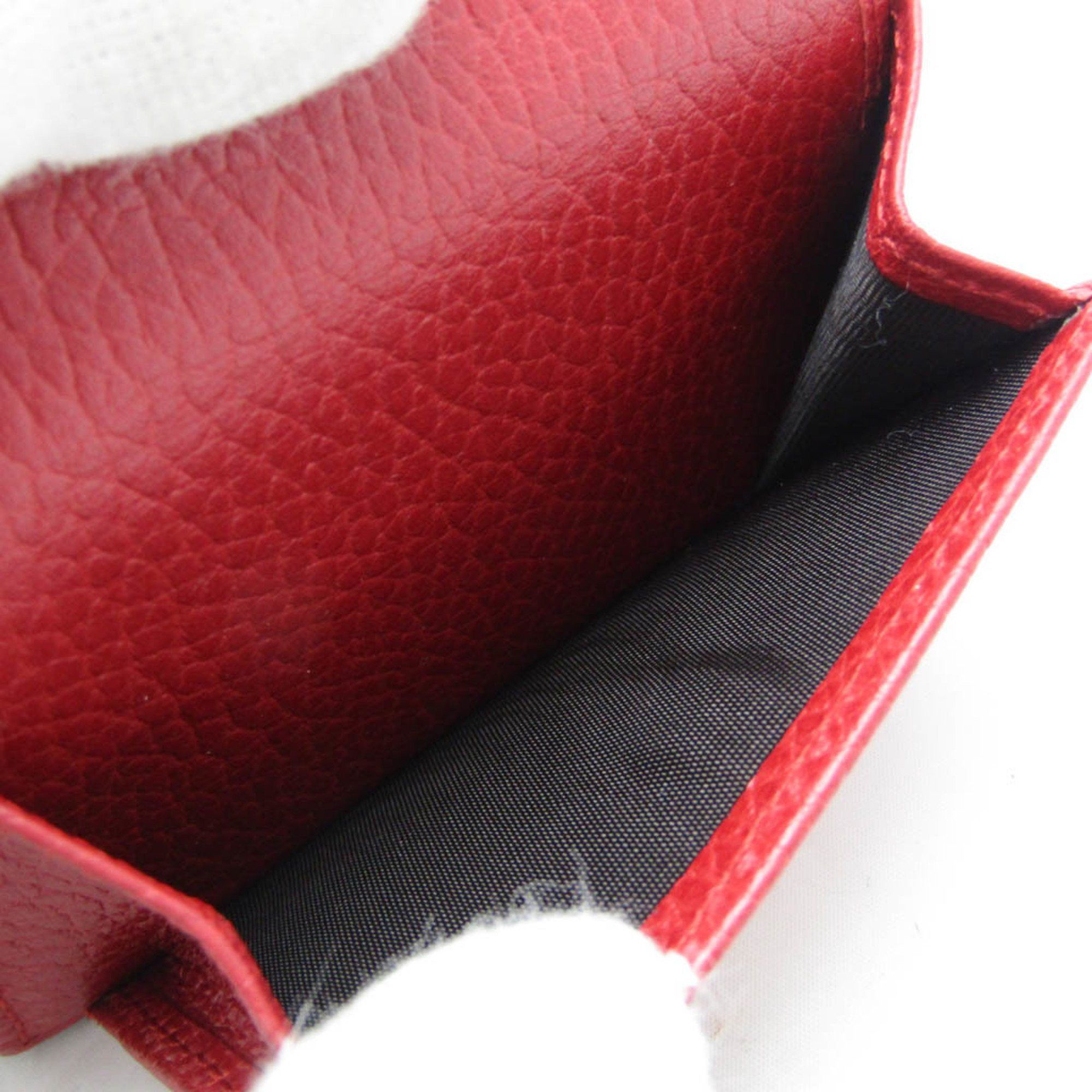Gucci Gucci Petit Marmont 523277 Women's Leather Wallet (tri-fold) Red Color Size ONE SIZE - 4 Thumbnail