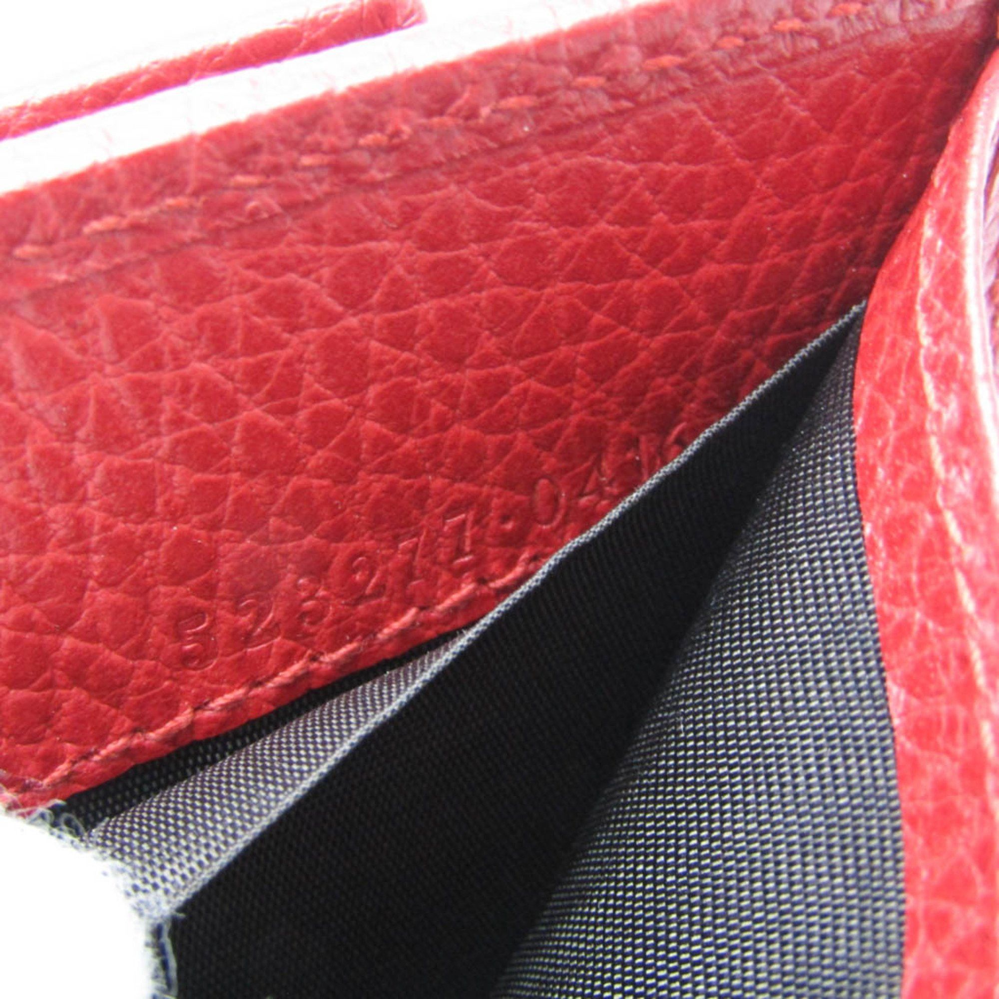 Gucci Gucci Petit Marmont 523277 Women's Leather Wallet (tri-fold) Red Color Size ONE SIZE - 9 Thumbnail
