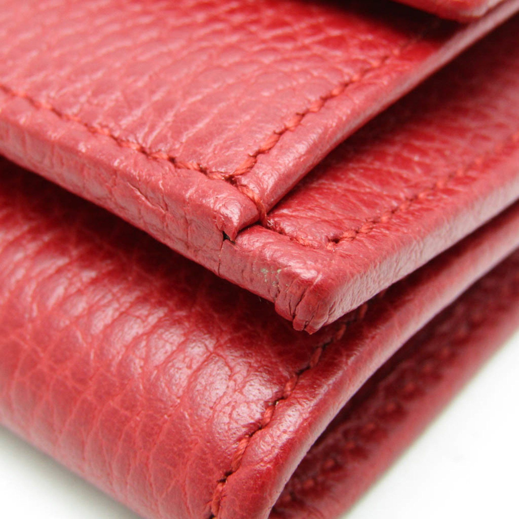 Gucci Gucci Petit Marmont 523277 Women's Leather Wallet (tri-fold) Red Color Size ONE SIZE - 6 Thumbnail