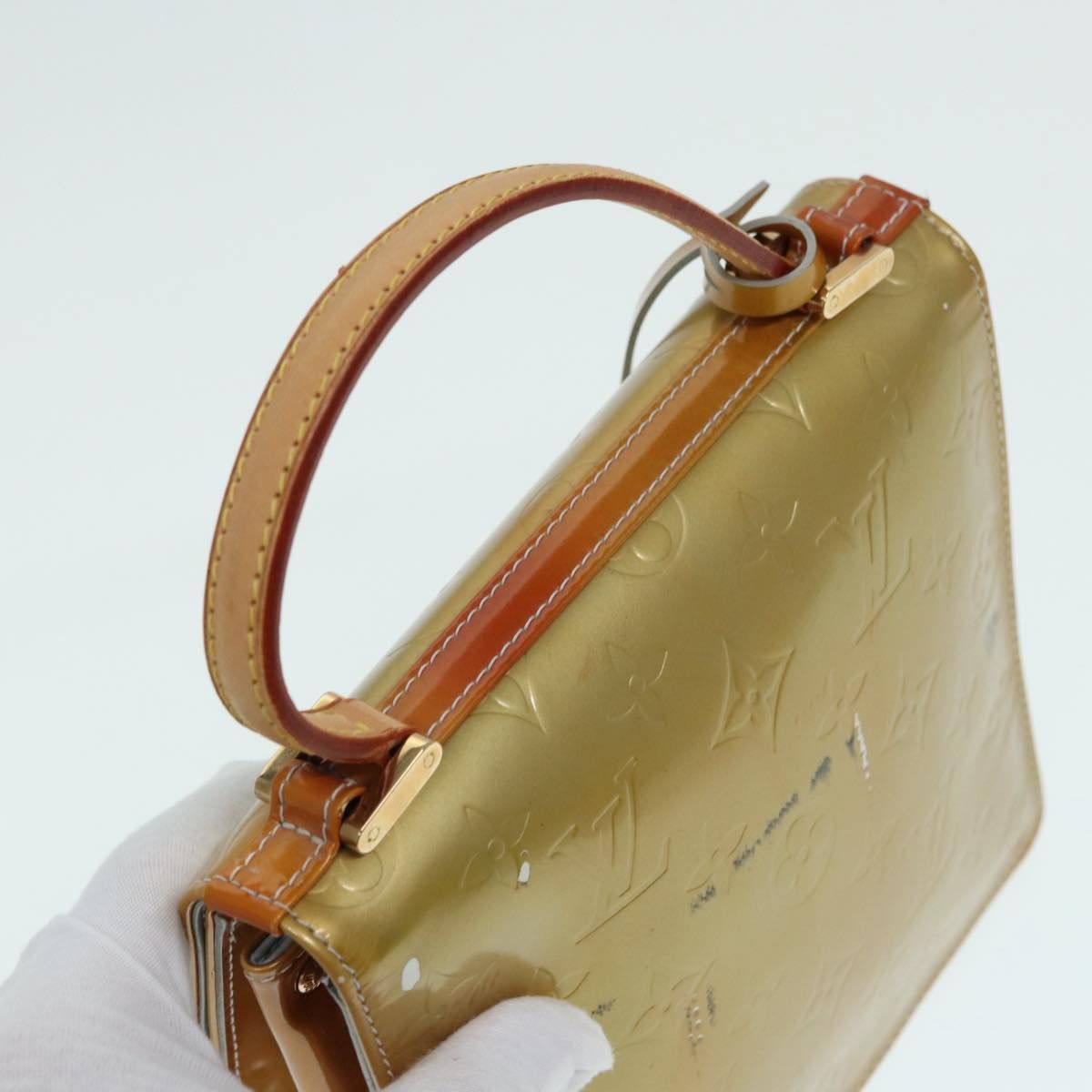 Louis Vuitton Spring Street Grey Patent Leather Handbag (Pre-Owned) Size ONE SIZE - 5 Thumbnail