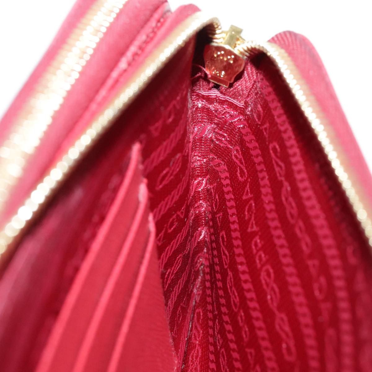 Prada Saffiano Red Calfskin Shoulder Bag (Pre-Owned) Size ONE SIZE - 11 Thumbnail
